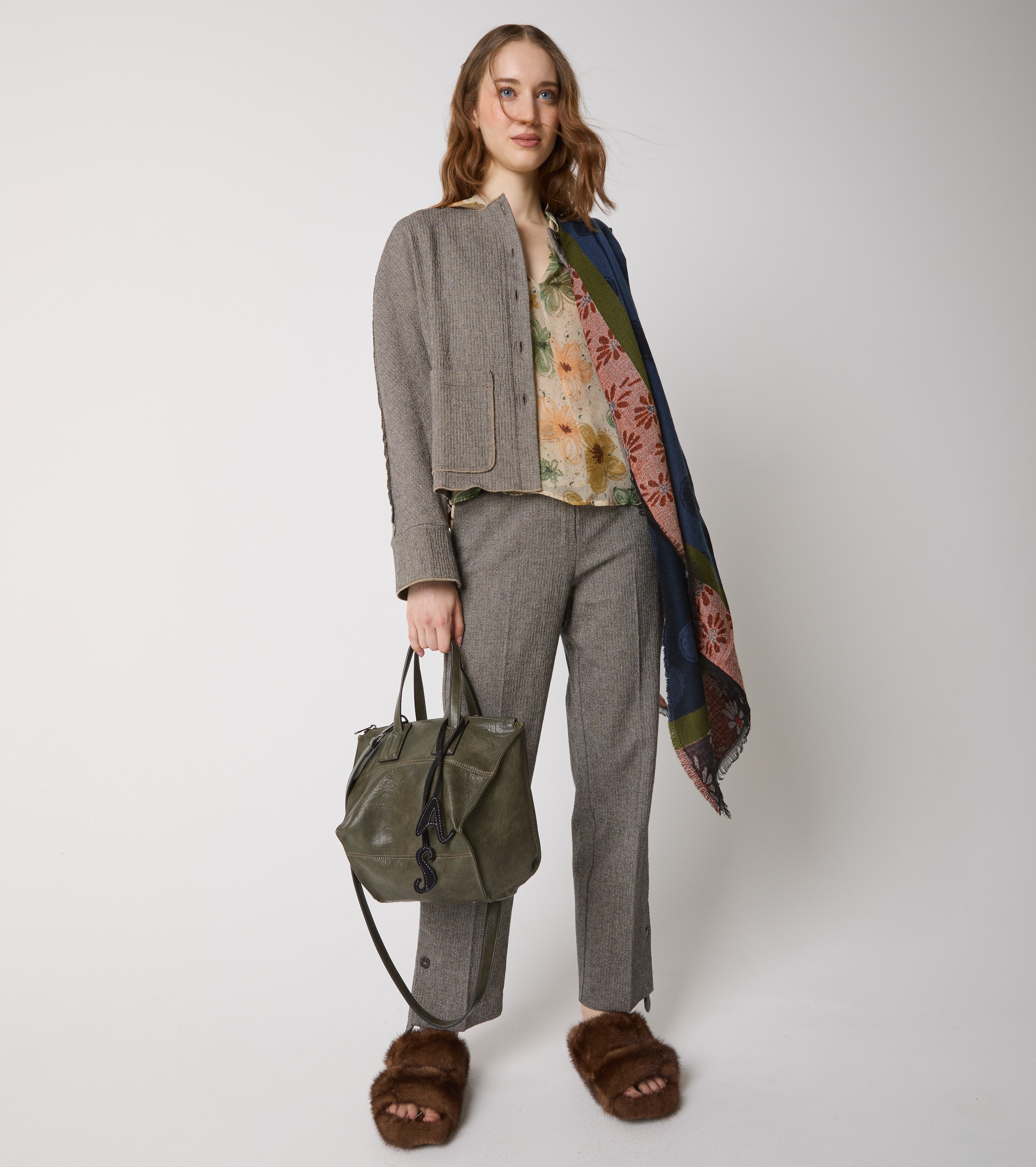 Blusa in seta con stampa