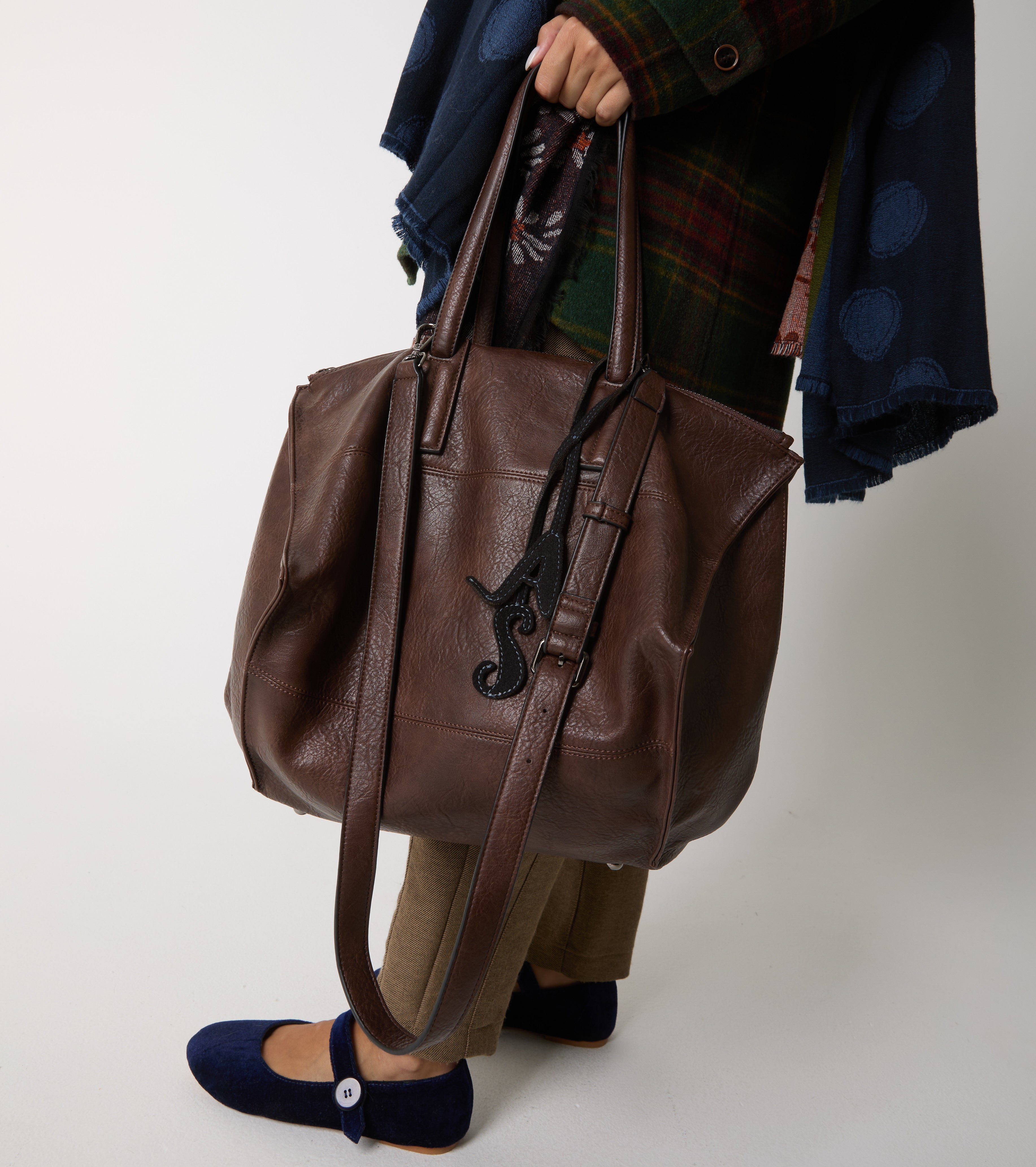 Borsa shopping con tracolla