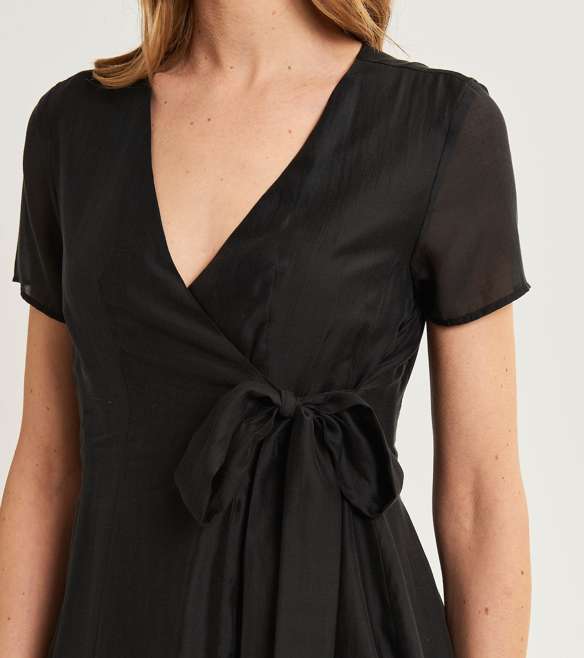 V-neck wrap dress