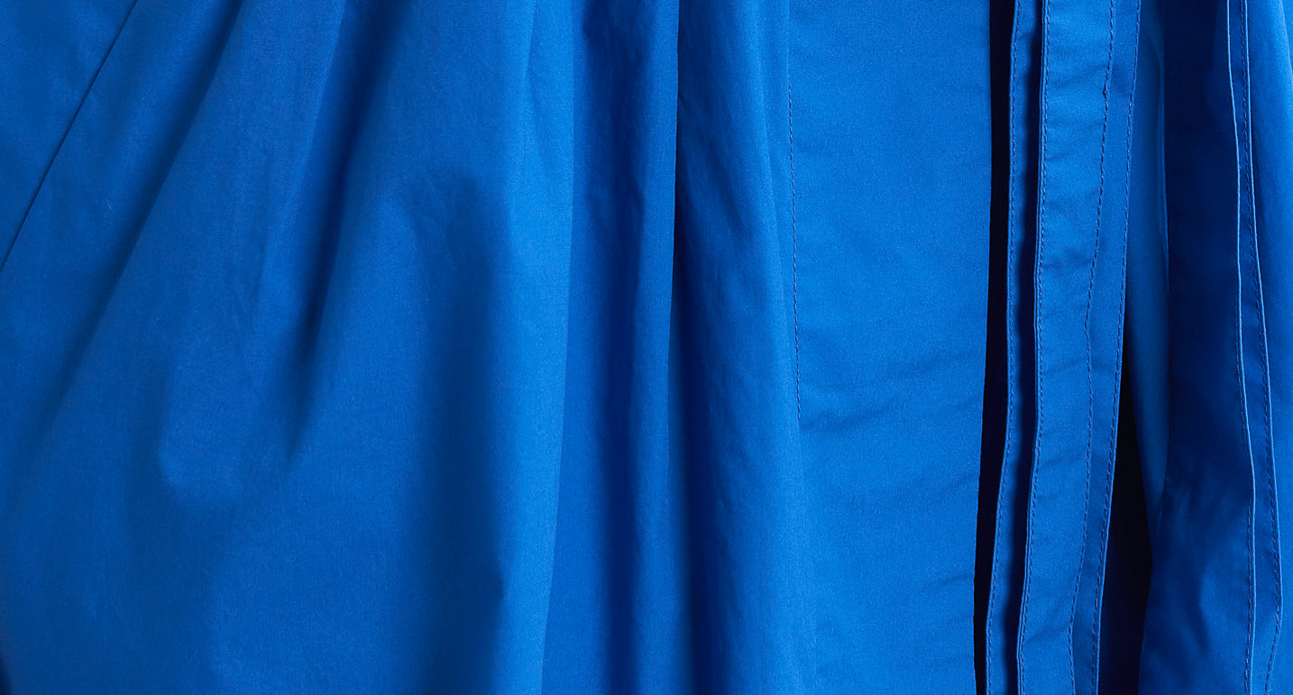 Shirt dress with lapel collar