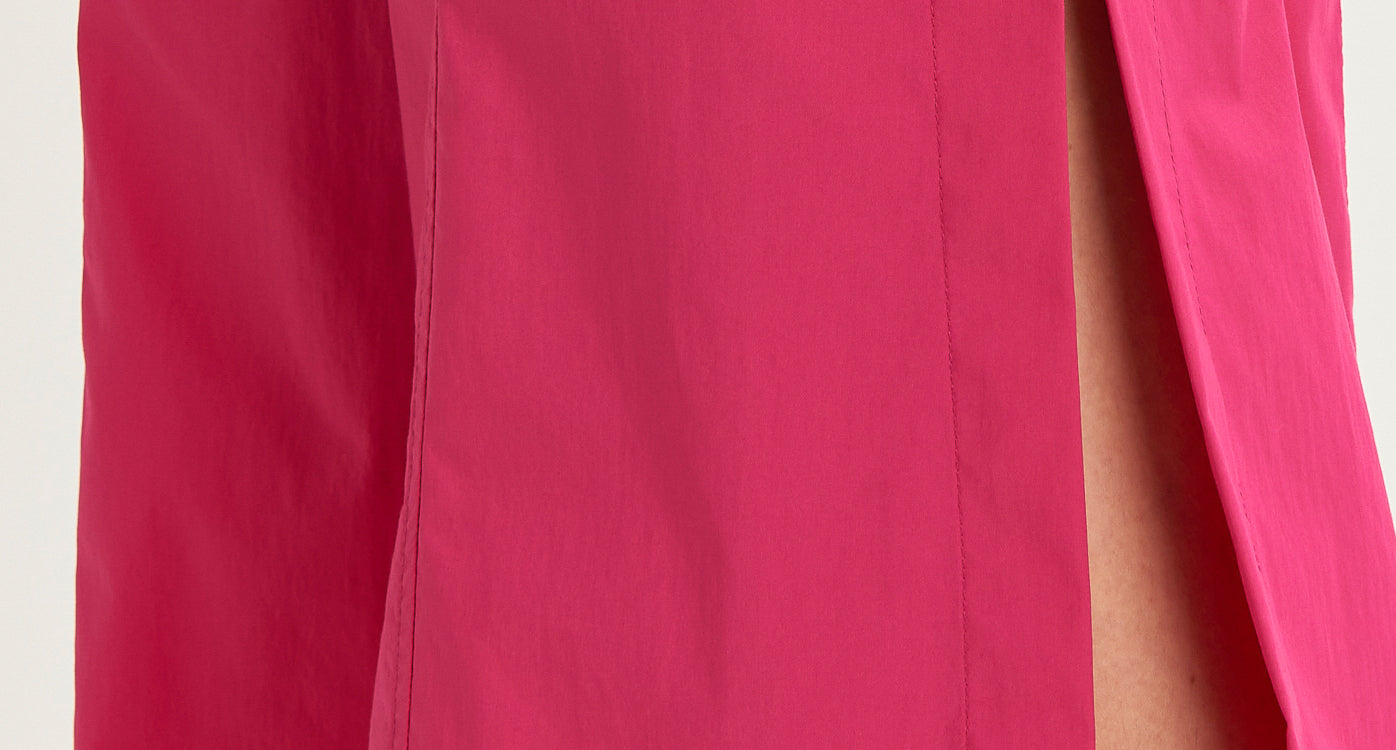 V-neck jumpsuit with slits