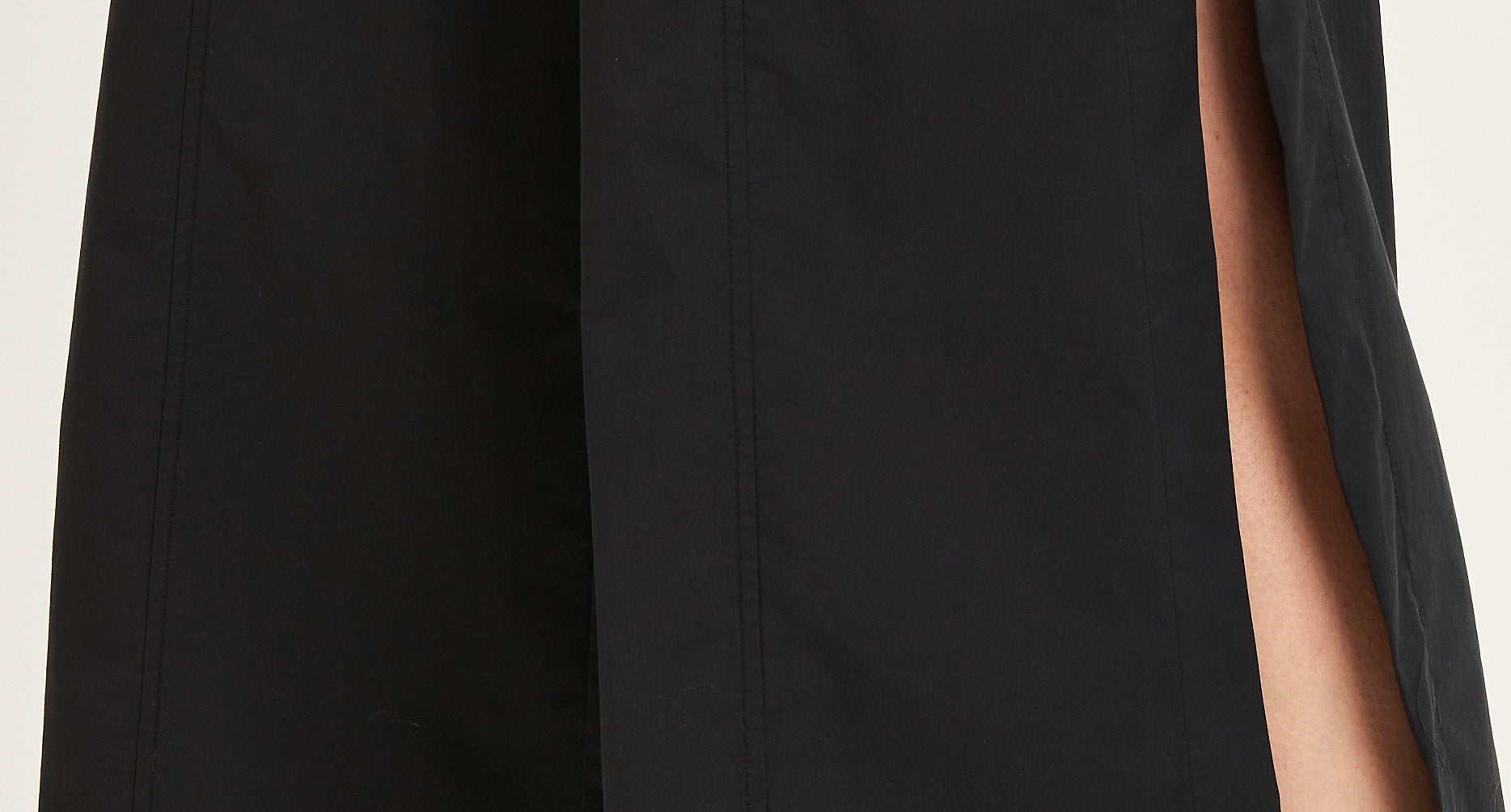 V-neck jumpsuit with slits