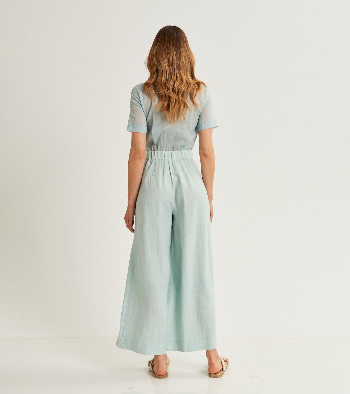 Tuta da donna in lino e cotone