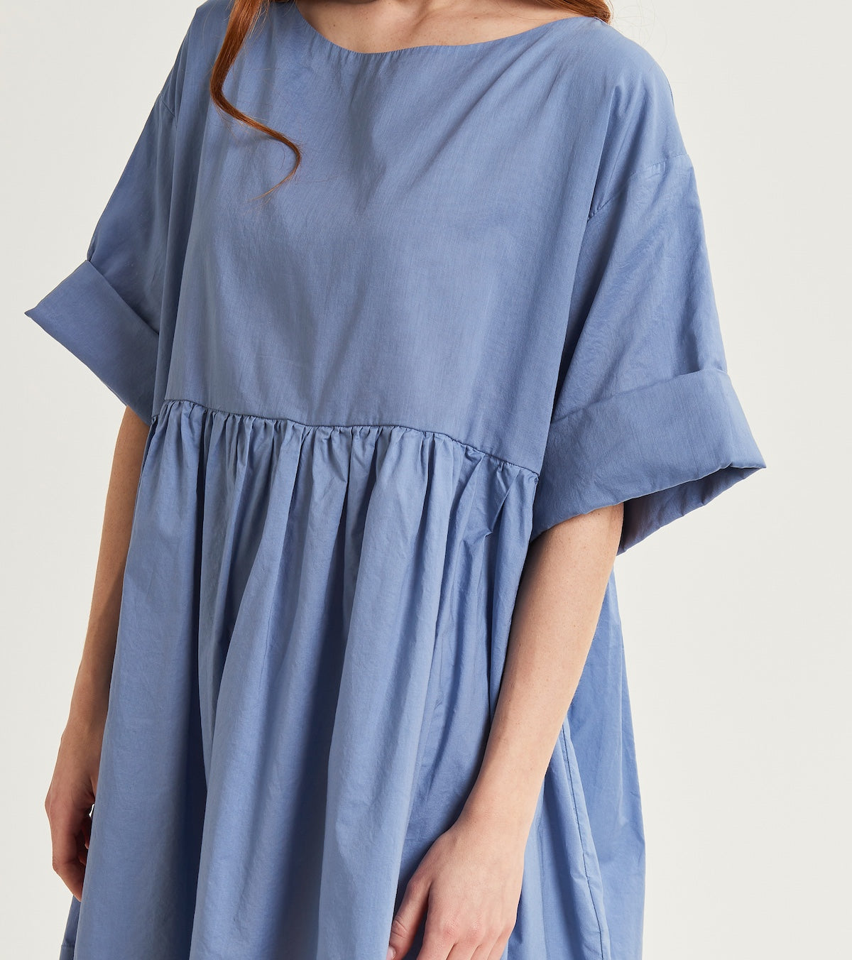 Dress with kimono sleeves