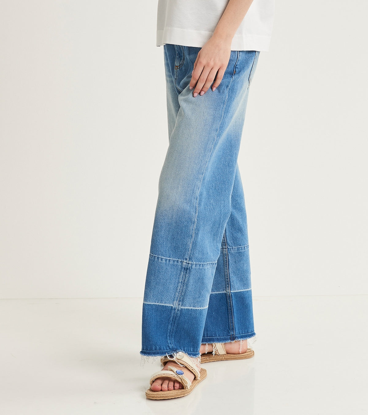 Jeans flare cropped da donna