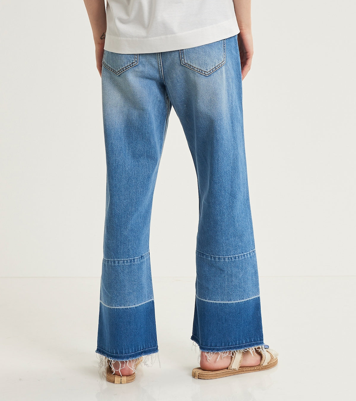Jeans flare cropped da donna