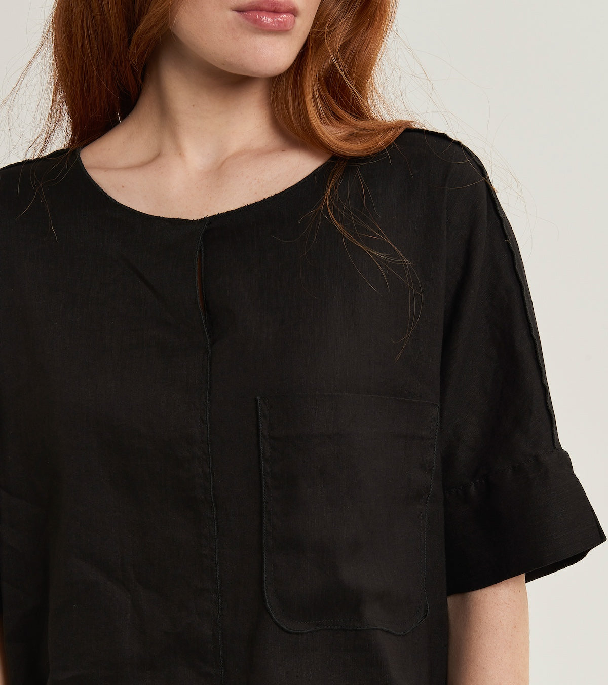 Blouse with three-quarter sleeves