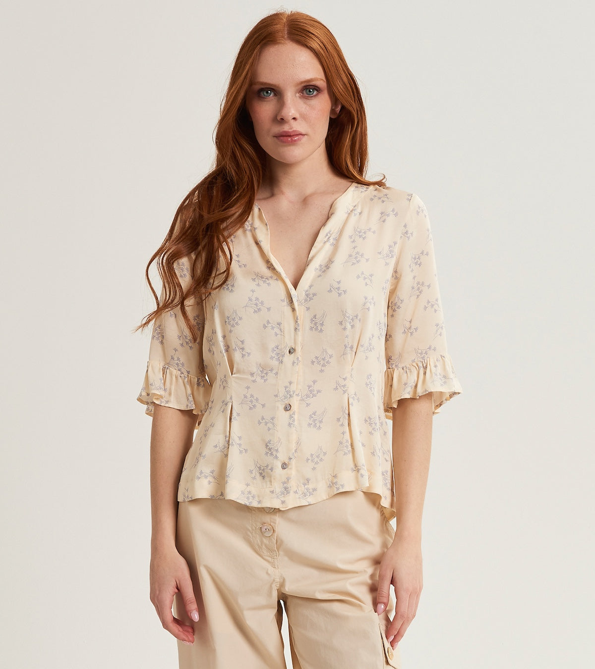 Camicia da donna floreale
