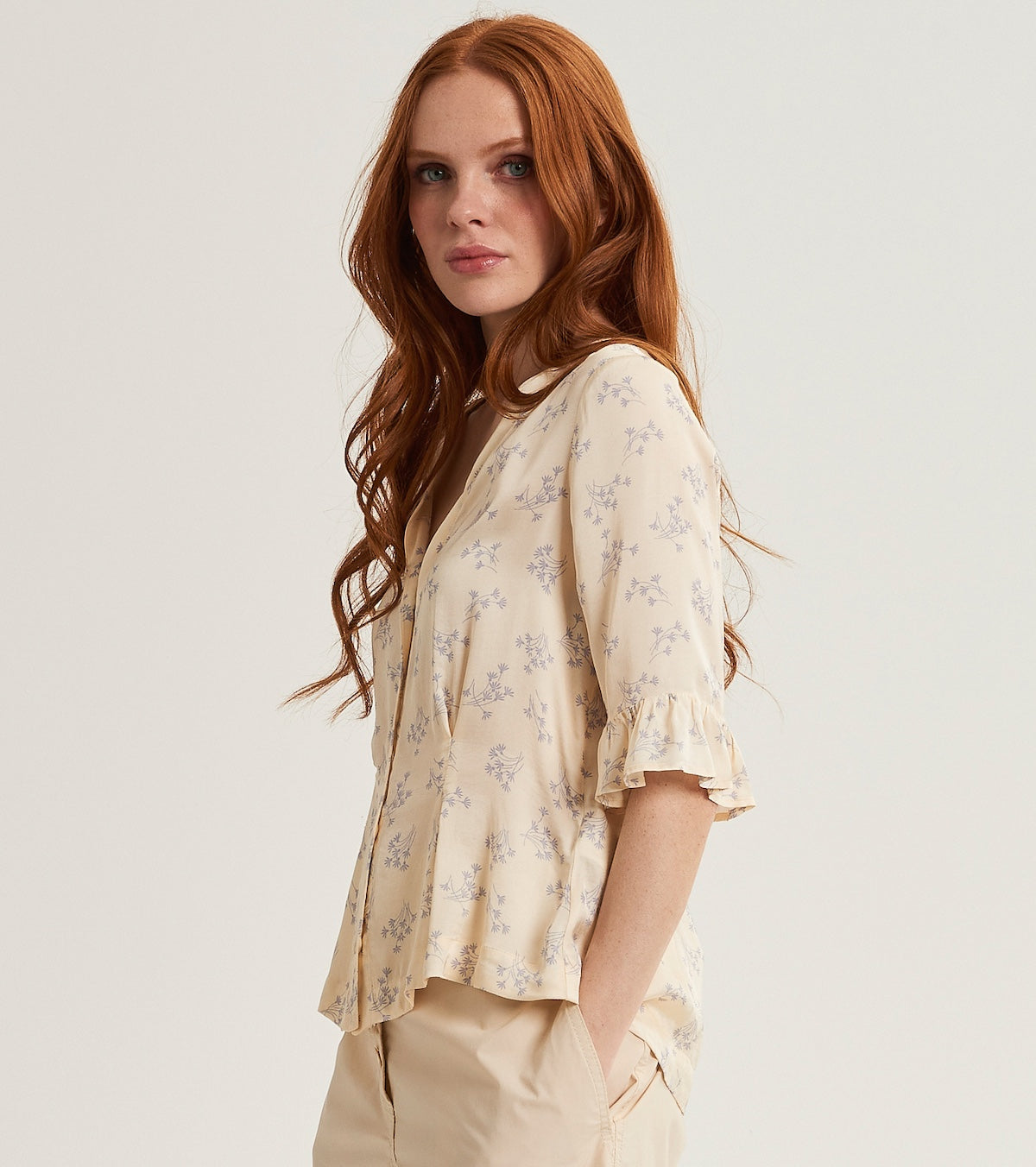 Camicia da donna floreale