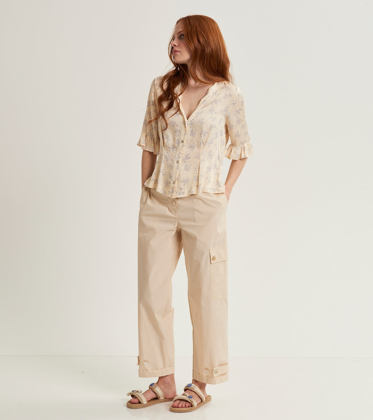 Camicia da donna floreale