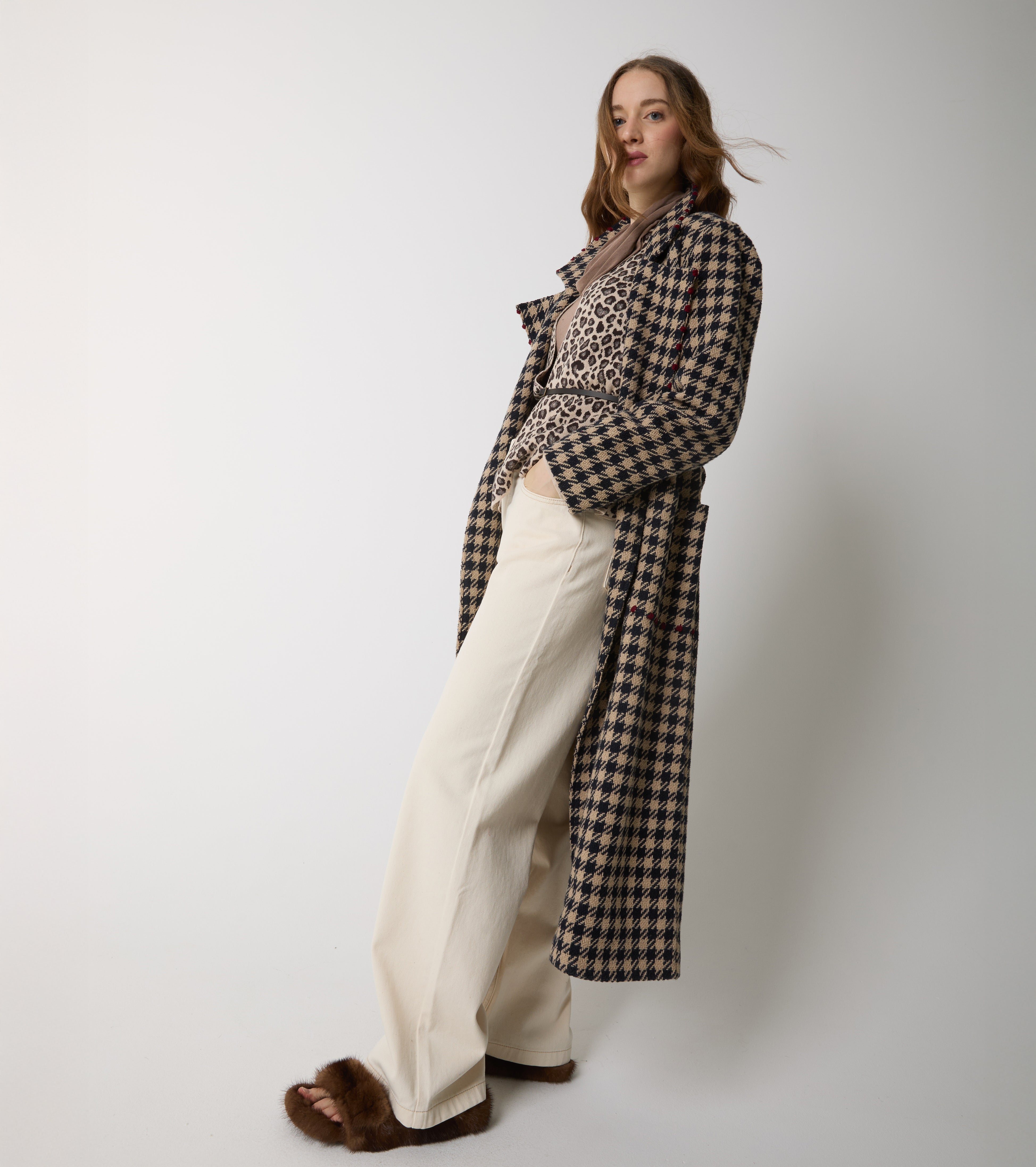 Jeans cinque tasche in cotone