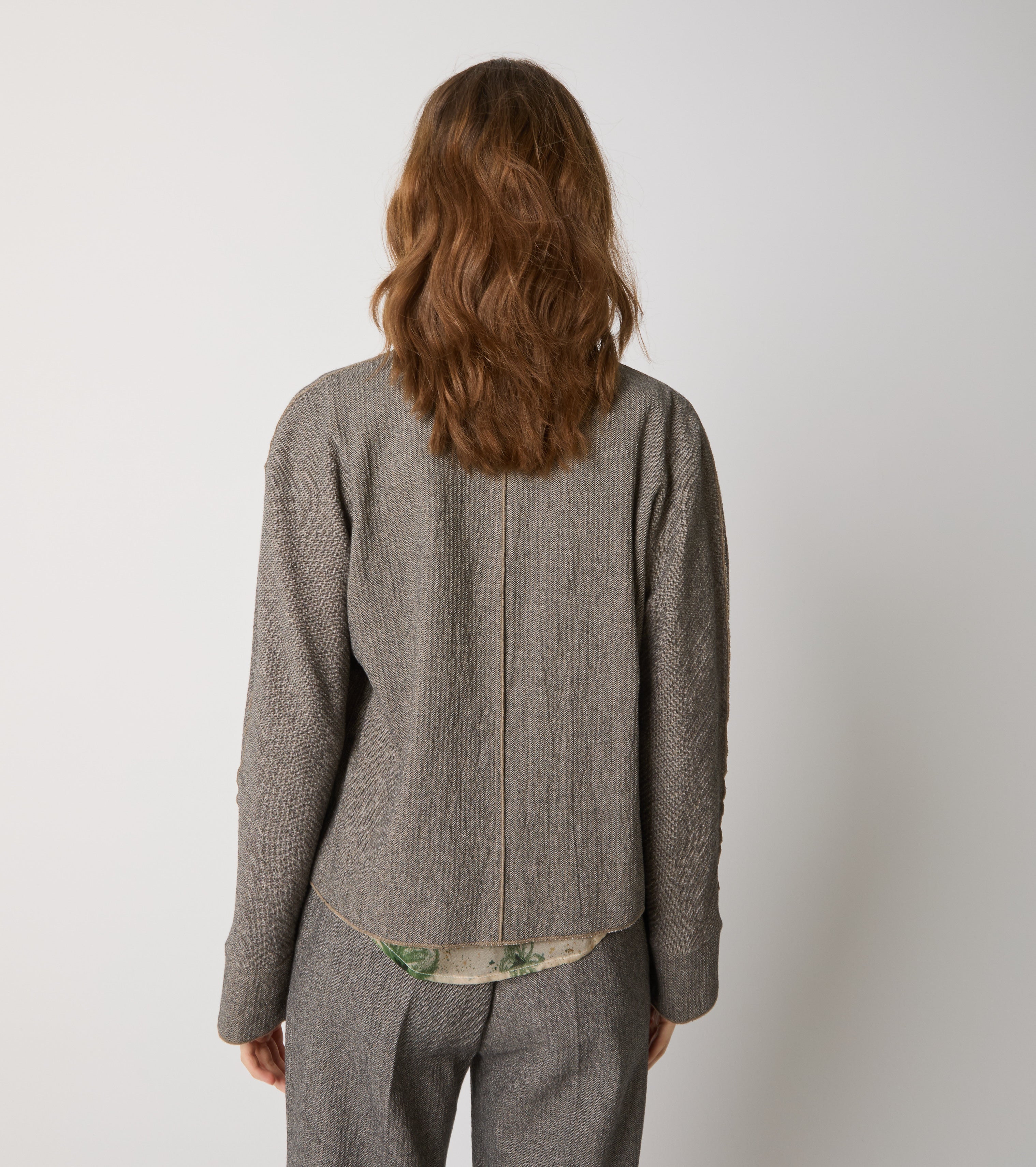 Blazer in misto cotone stretch
