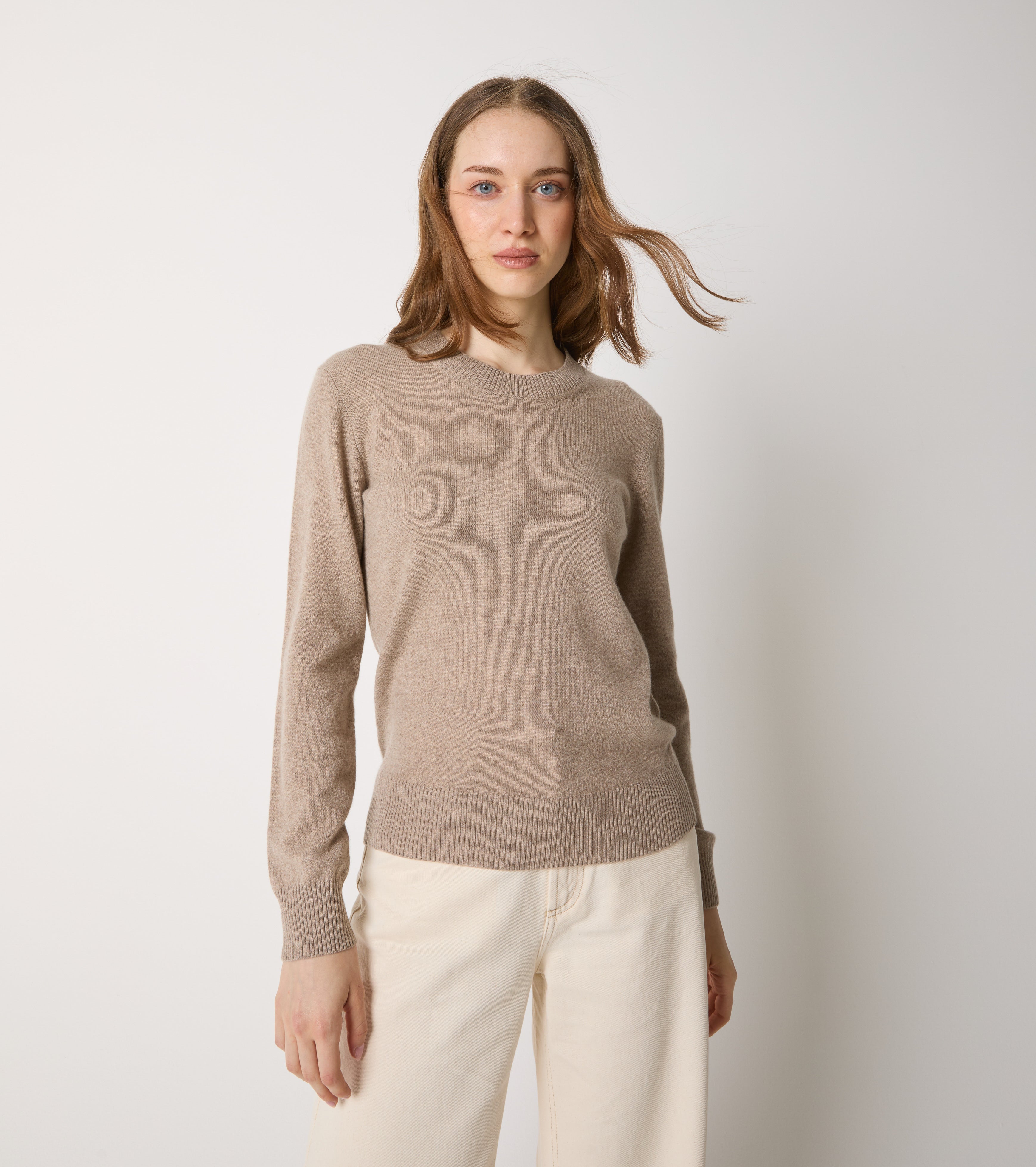 Maglia girocollo in cashmere