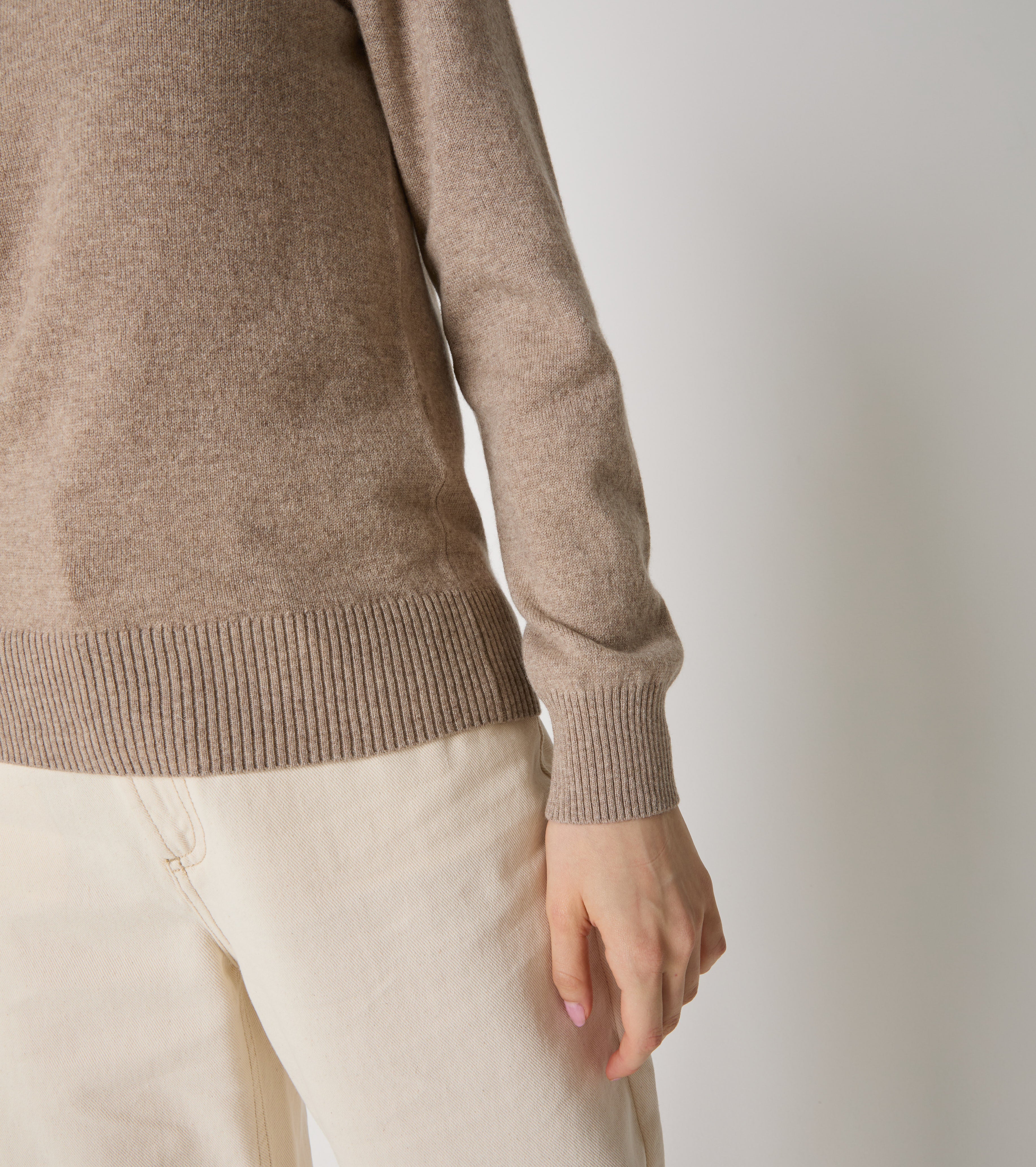 Maglia girocollo in cashmere