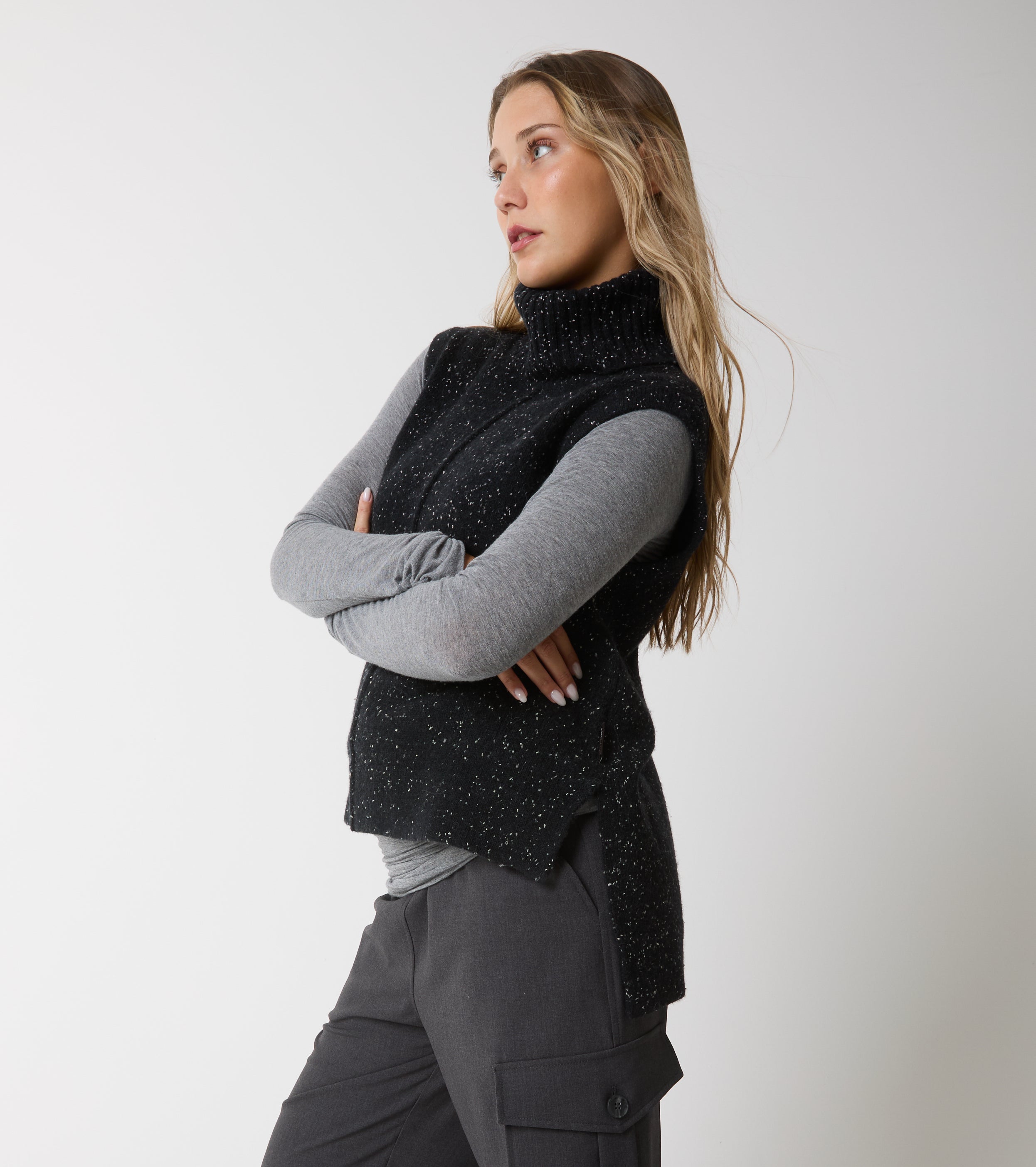 Wool knit top