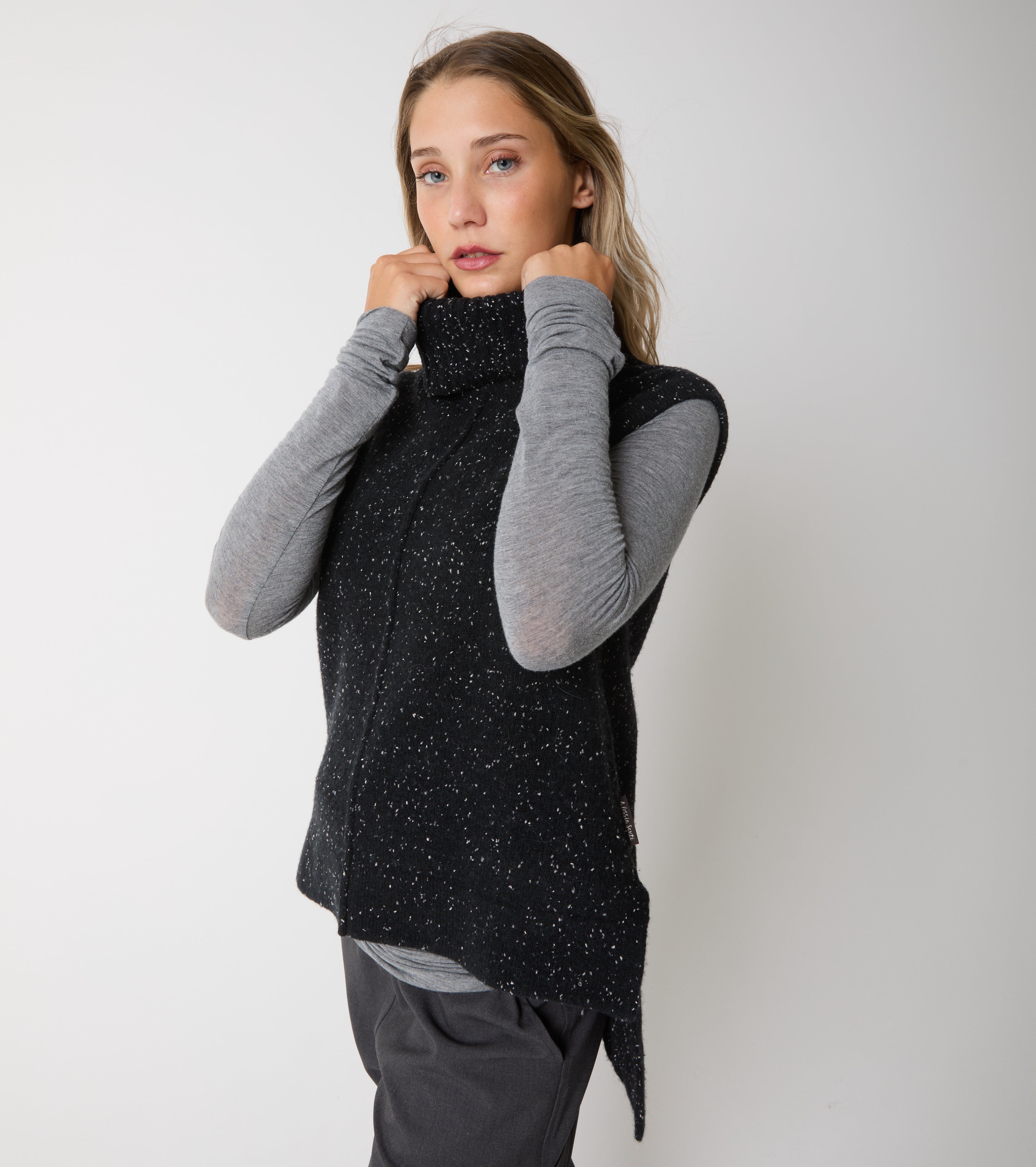 Wool knit top