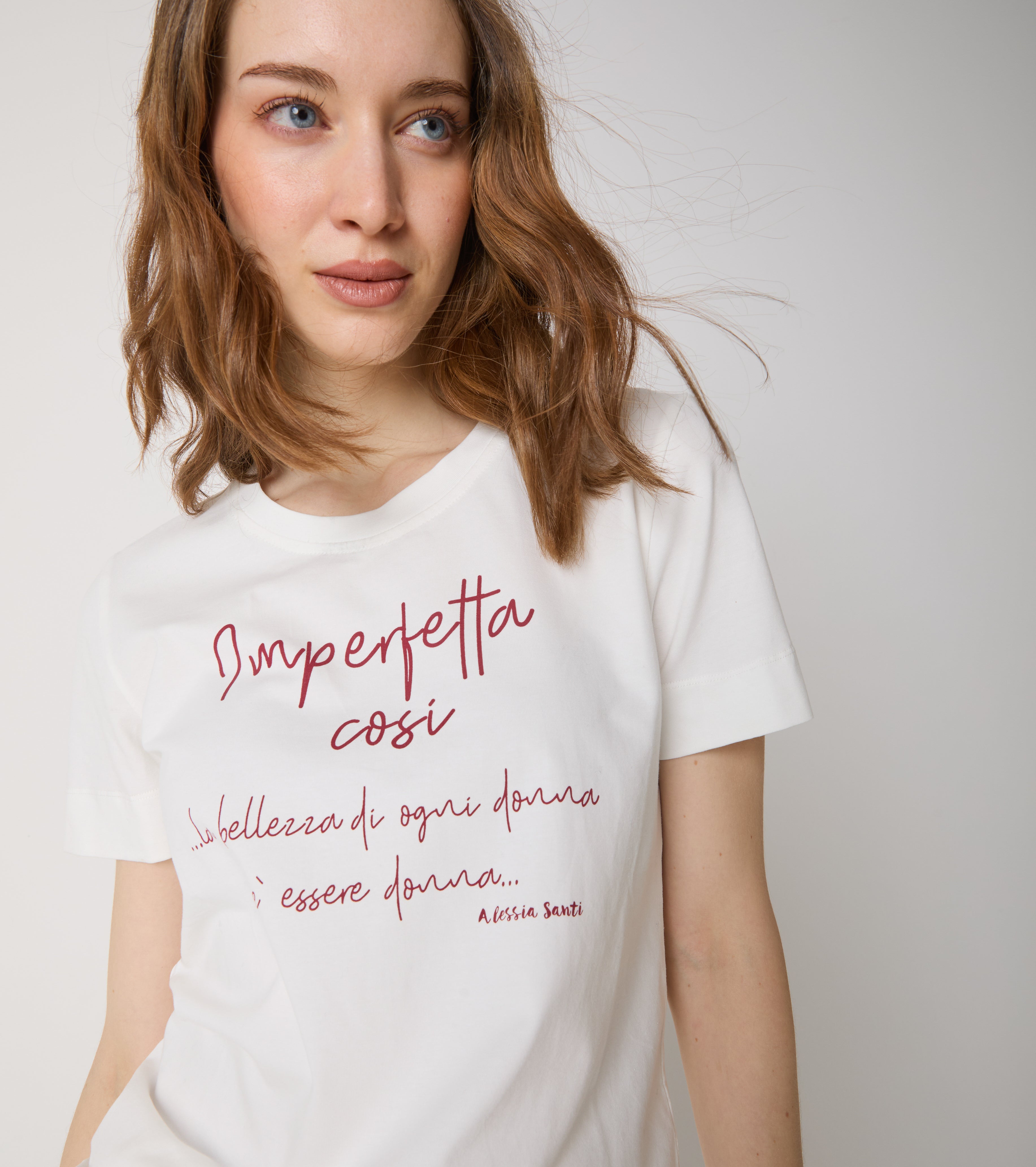 T-shirt girocollo in cotone