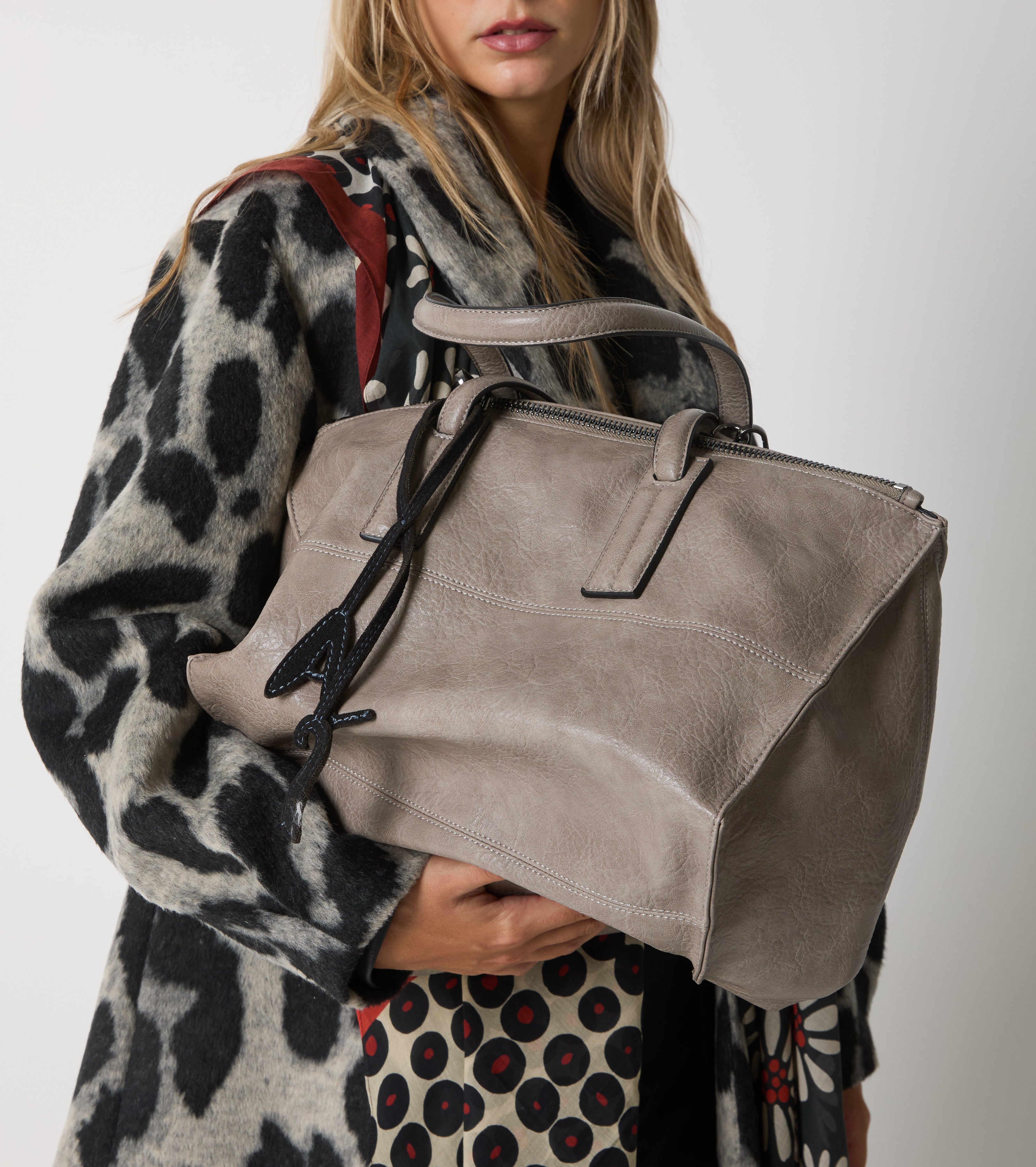 Borsa shopping con tracolla
