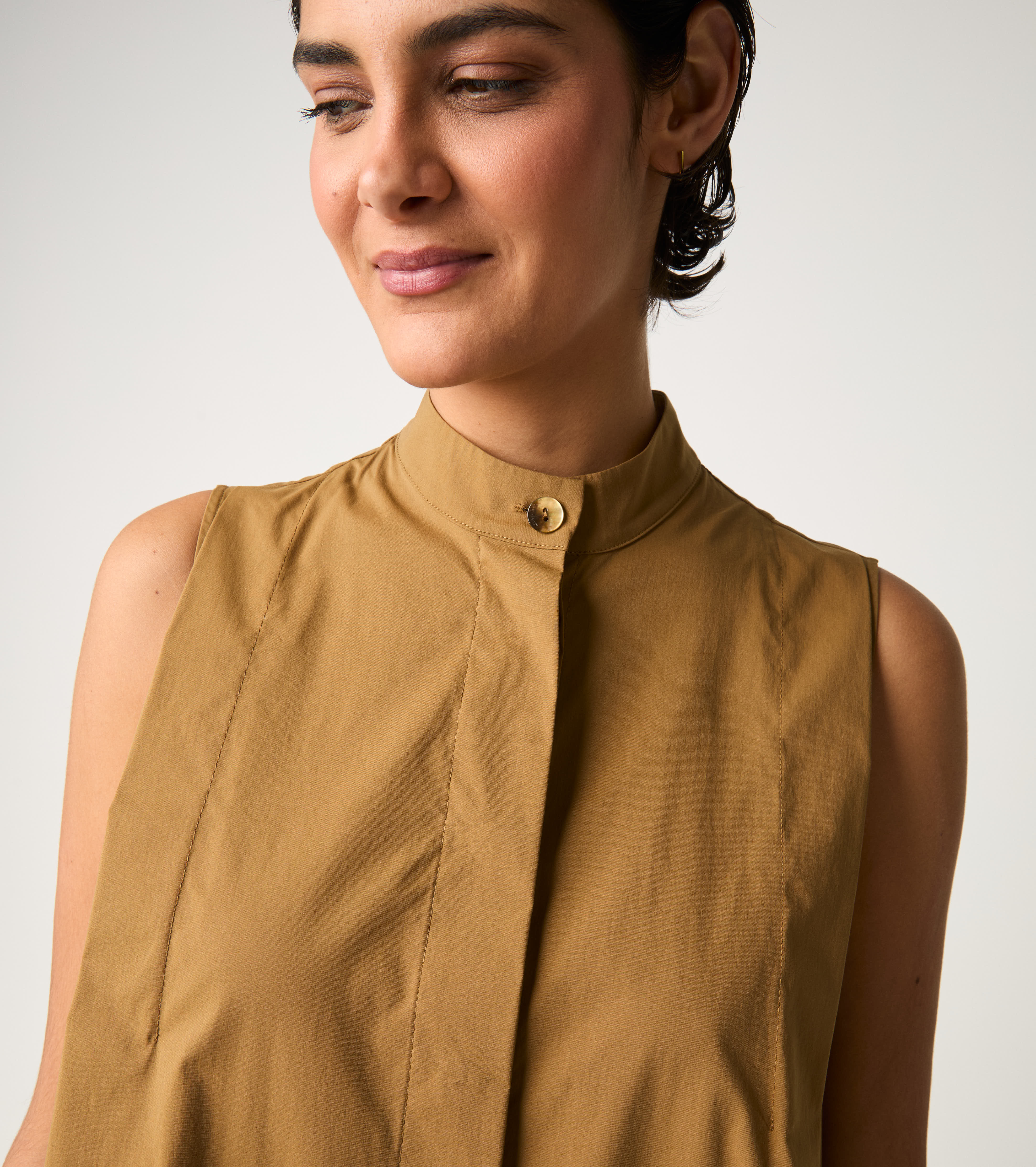 Abito in cotone stretch ermellino