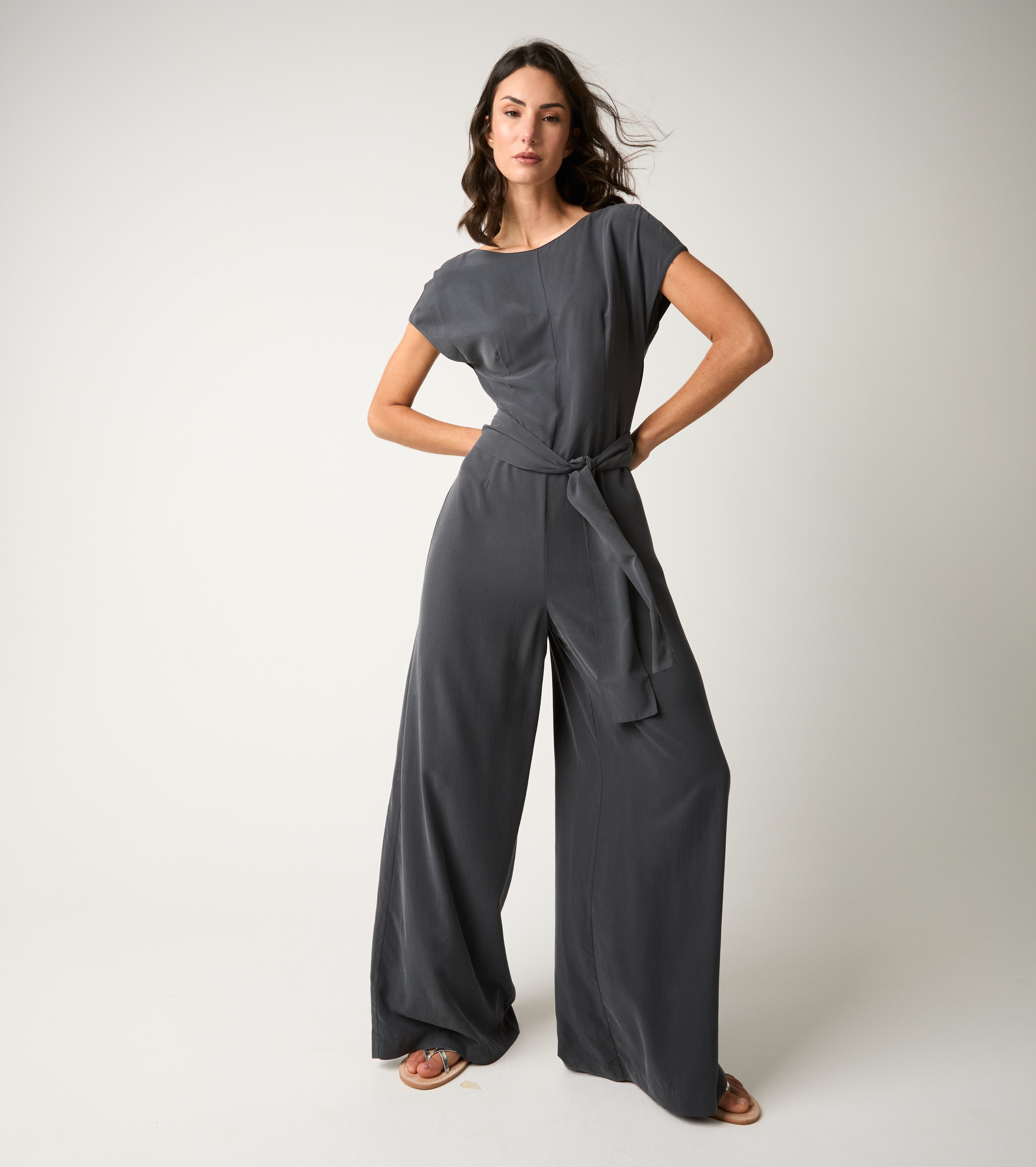 Tuta con maniche corte lavagna