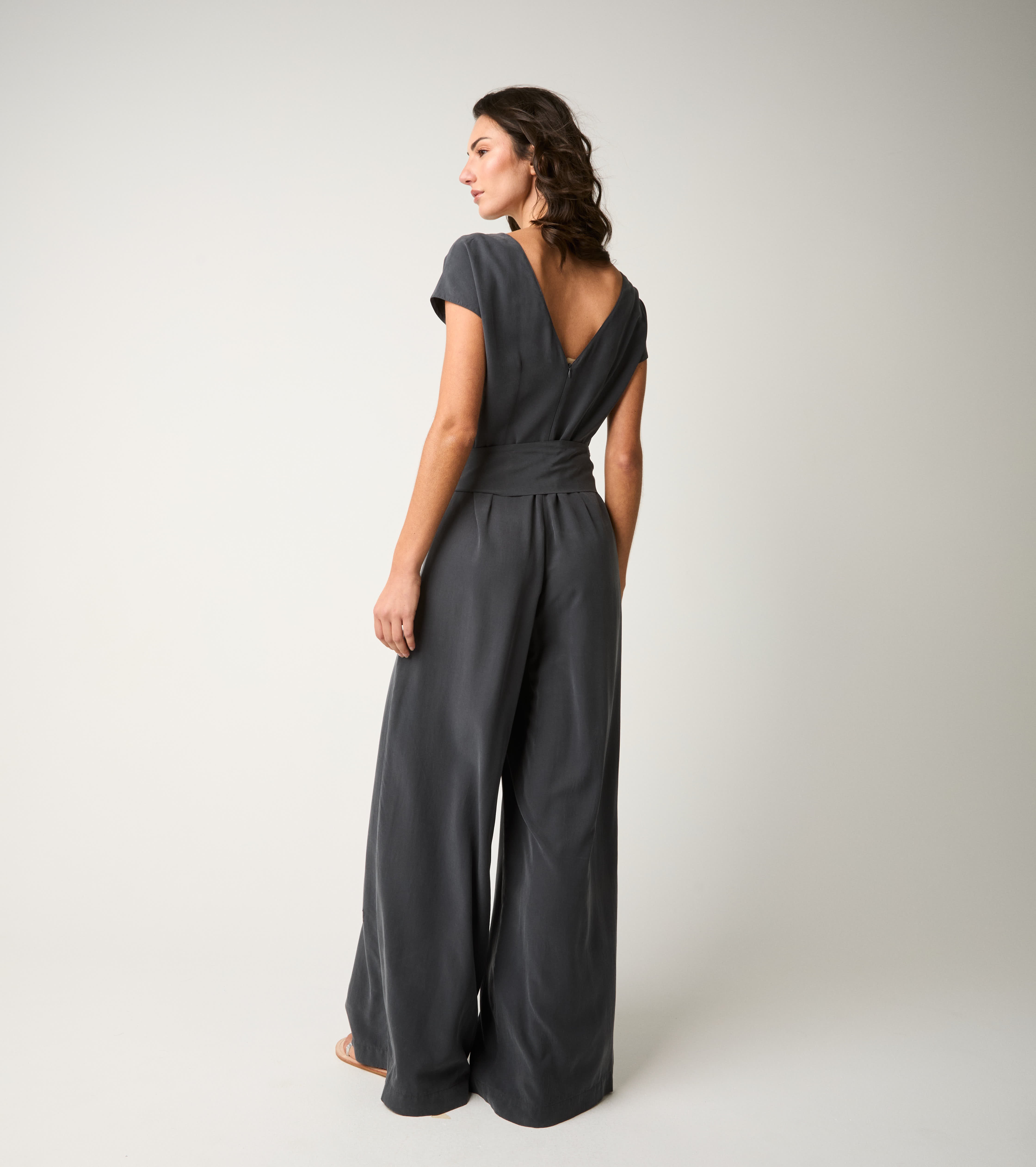 Tuta con maniche corte lavagna