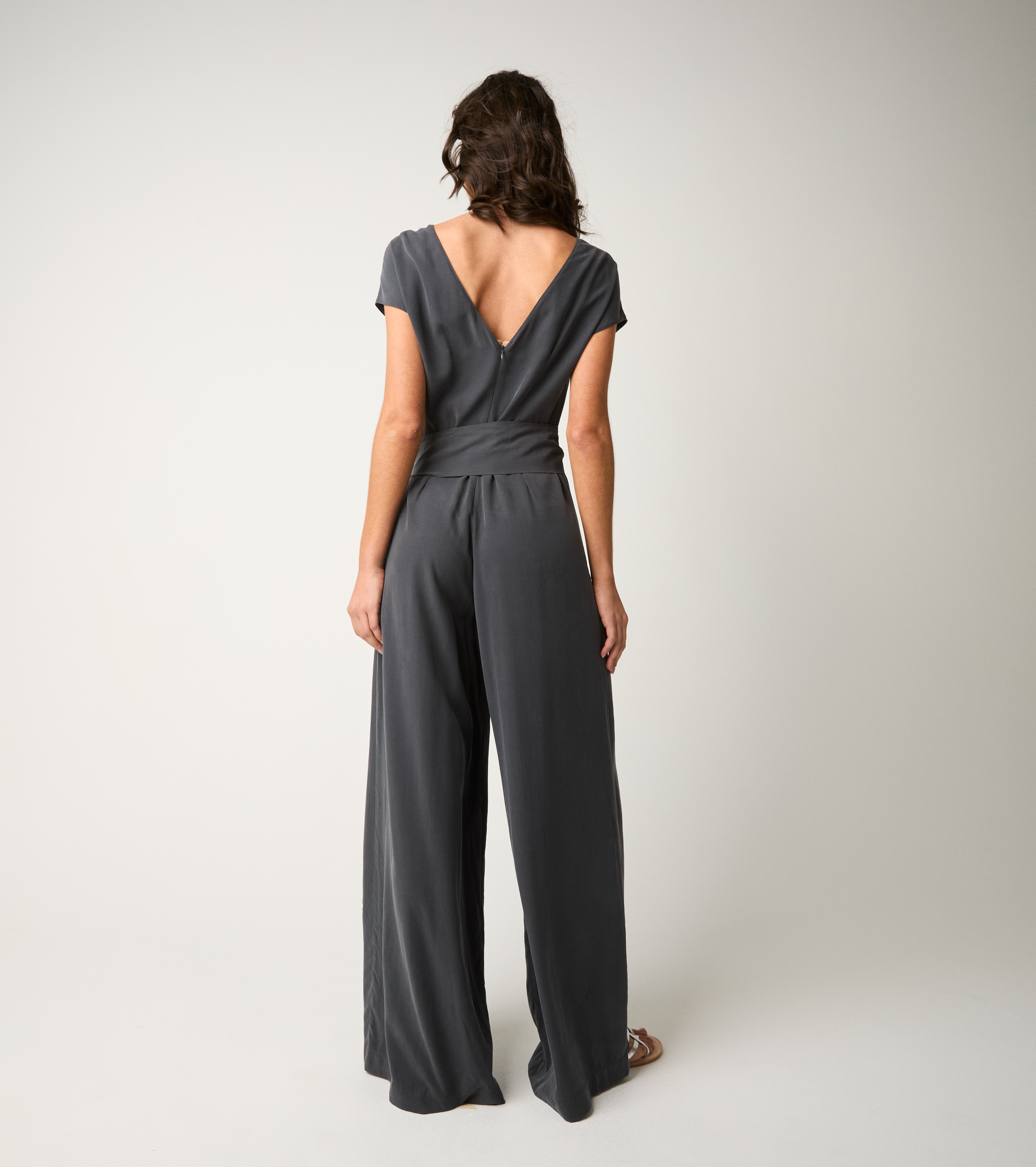 Tuta con maniche corte lavagna