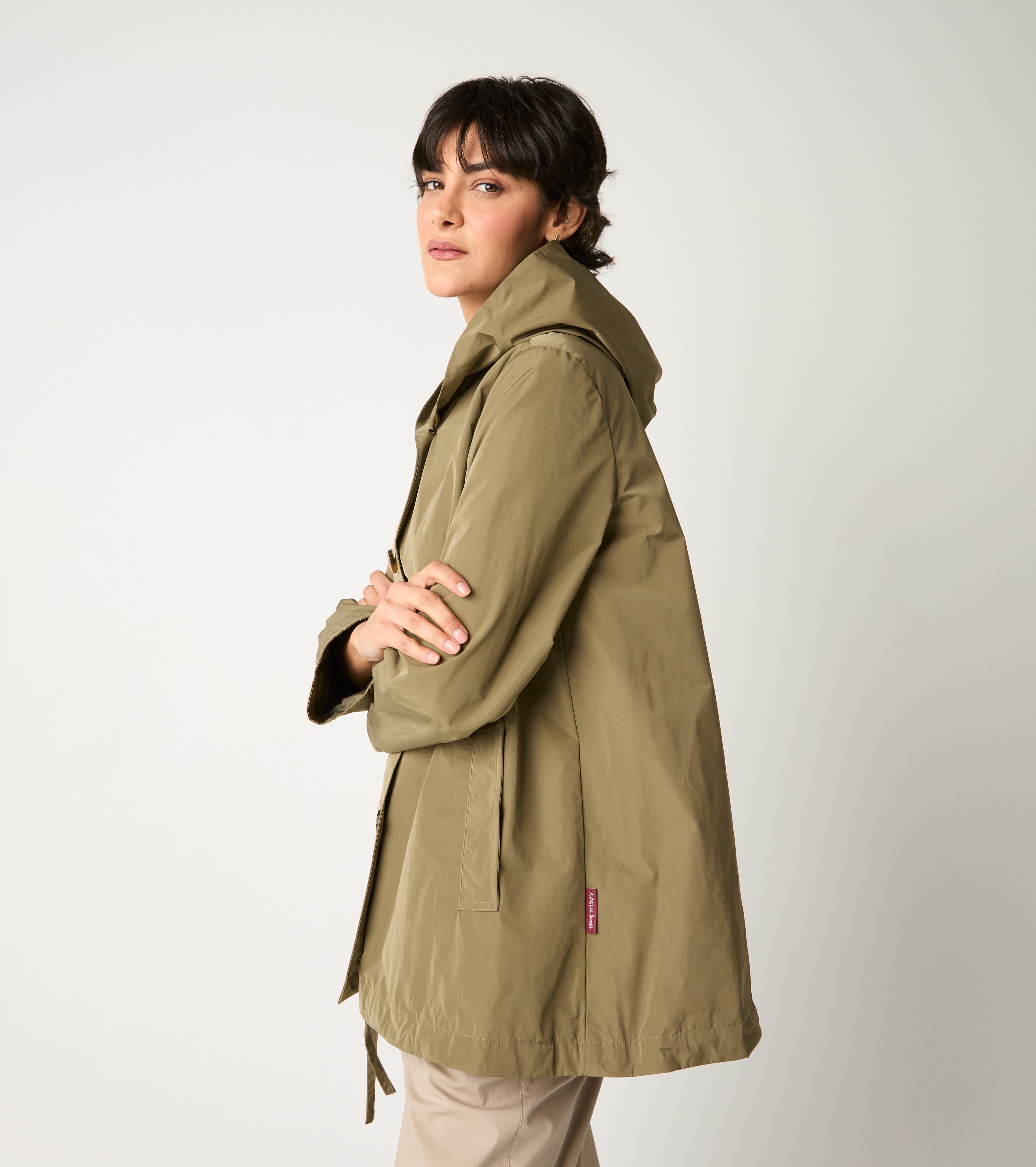 Къса парка с копчета каки