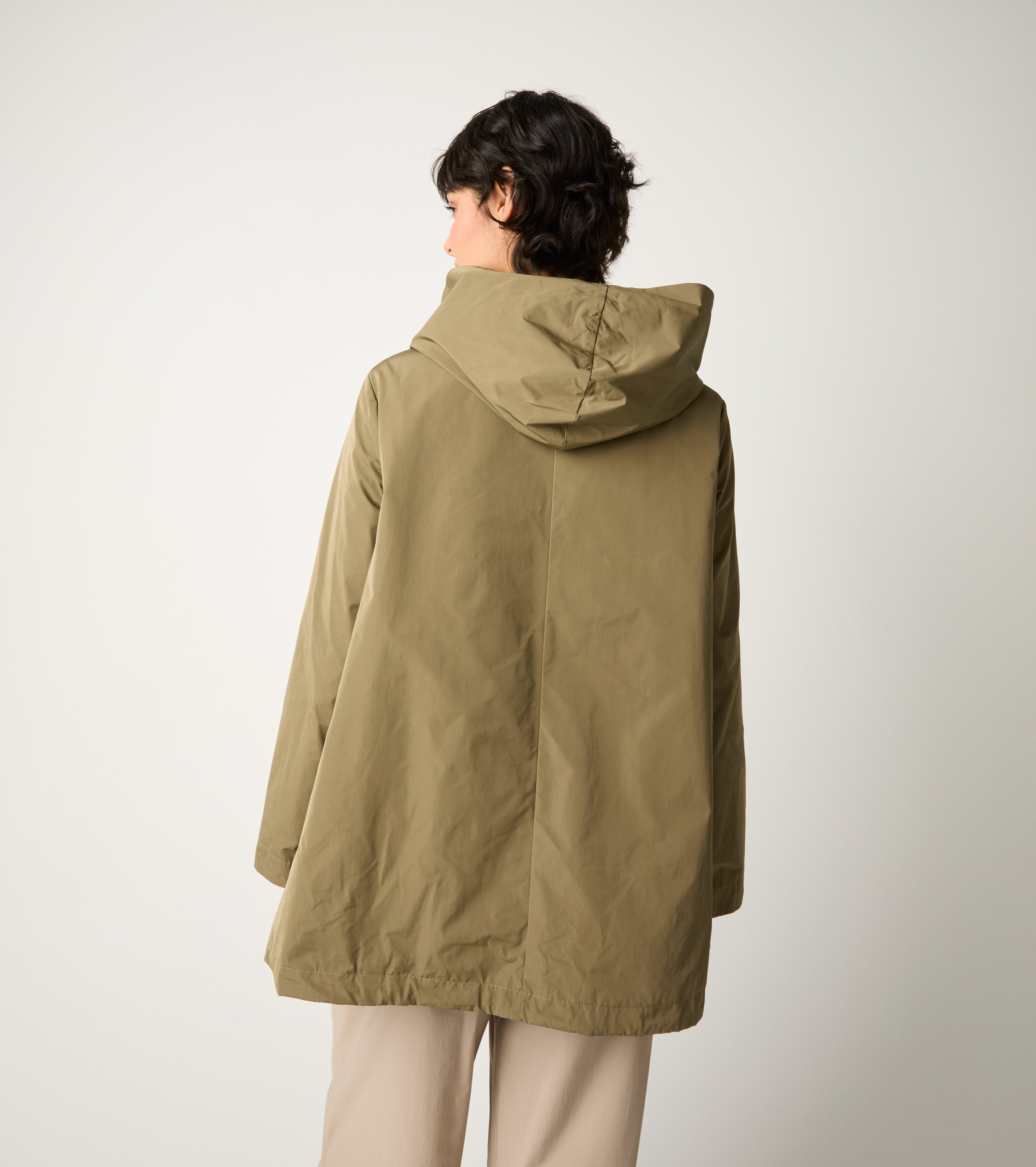 Къса парка с копчета каки