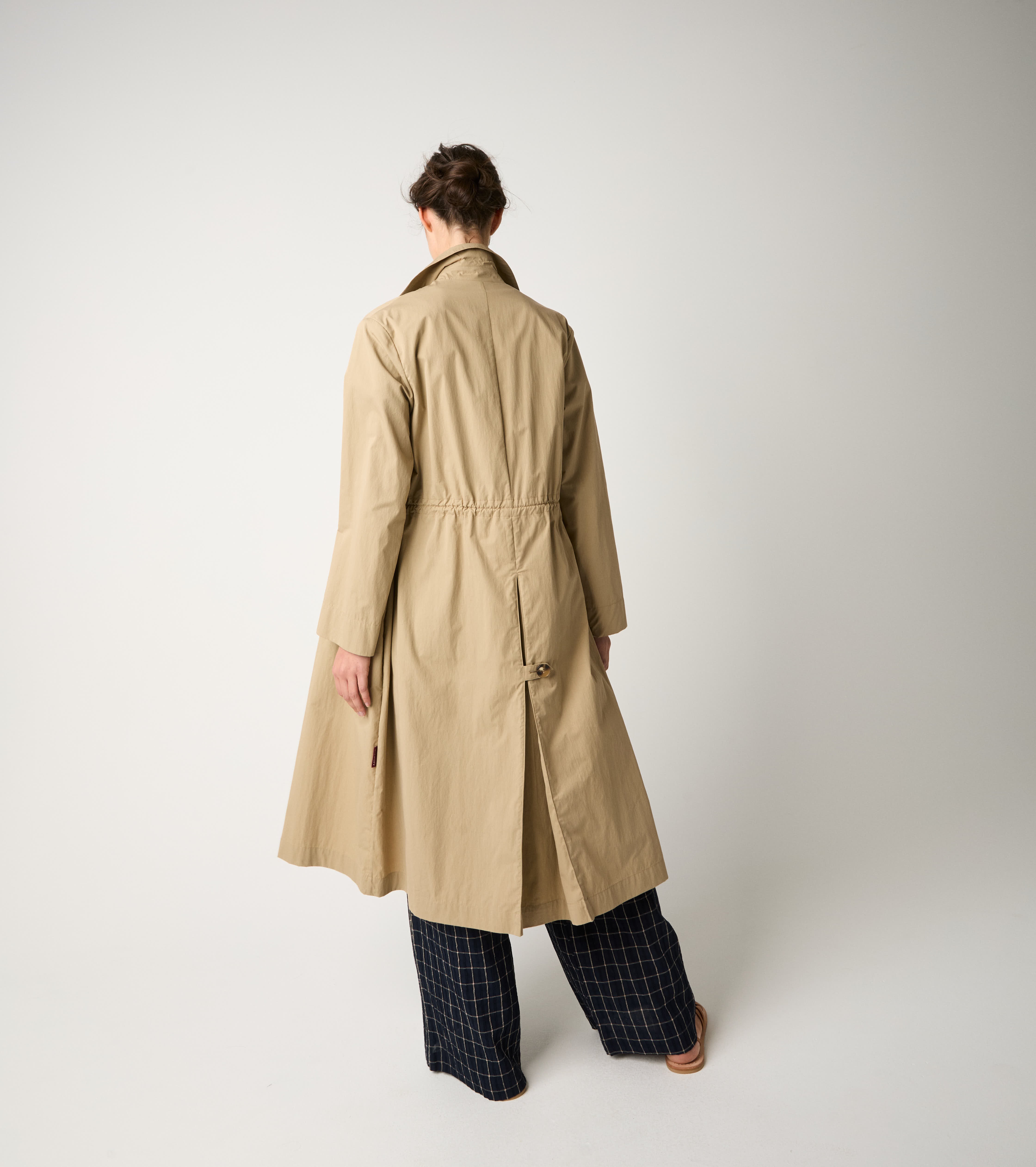 Trench doppiopetto antigoccia corda