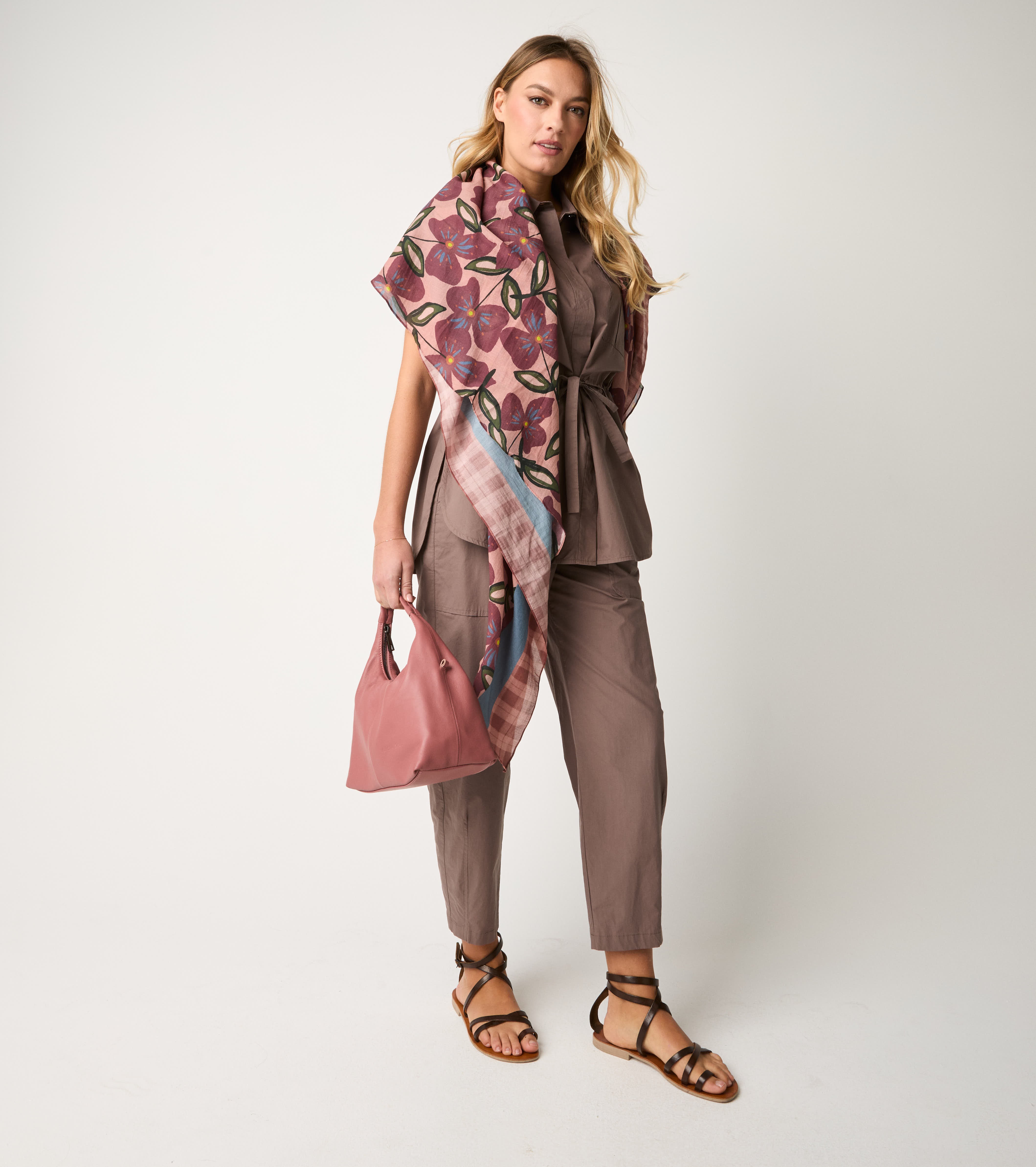 Saharan jacket with short cocoa sleeves