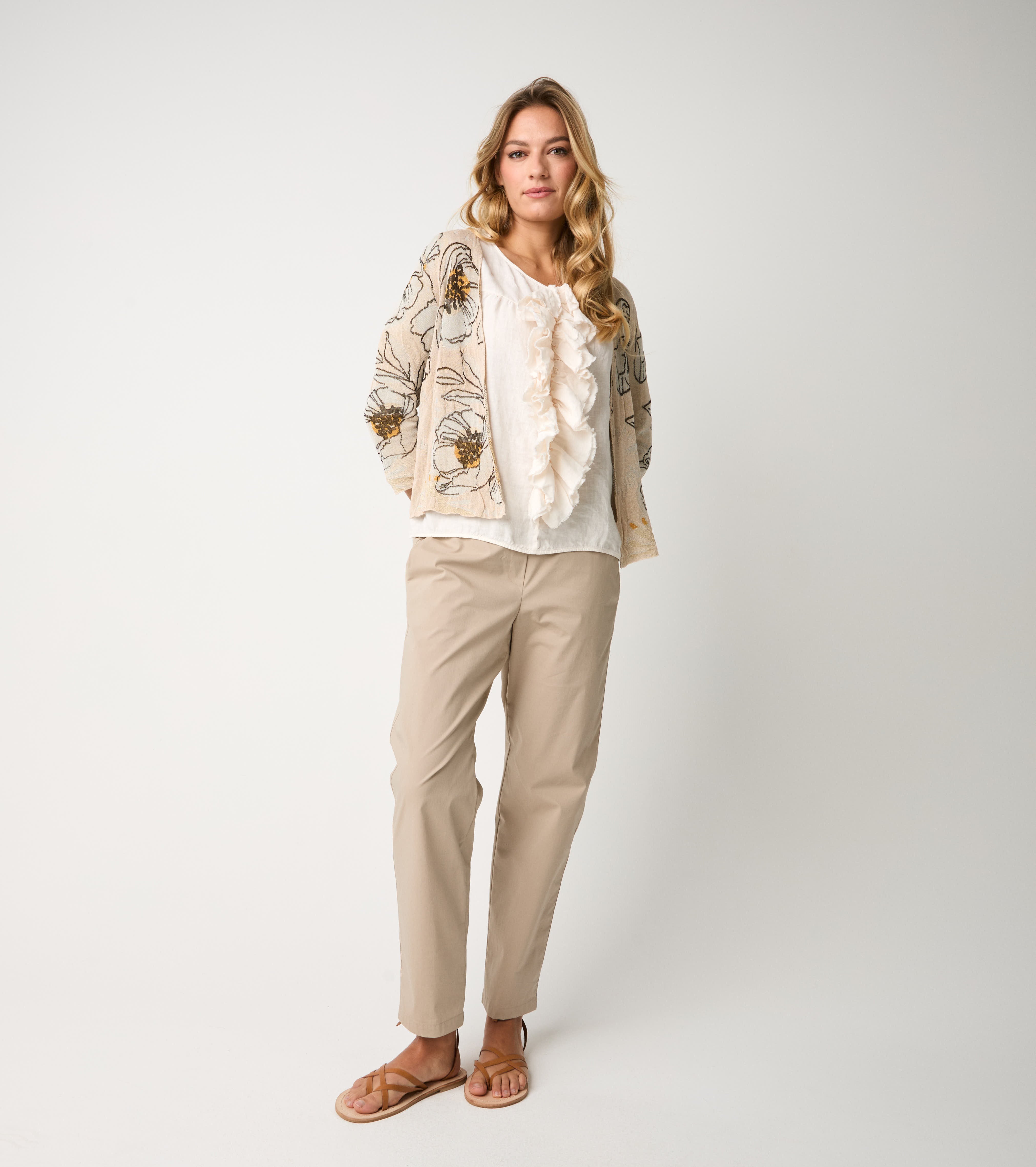 Blusa con rouches salina