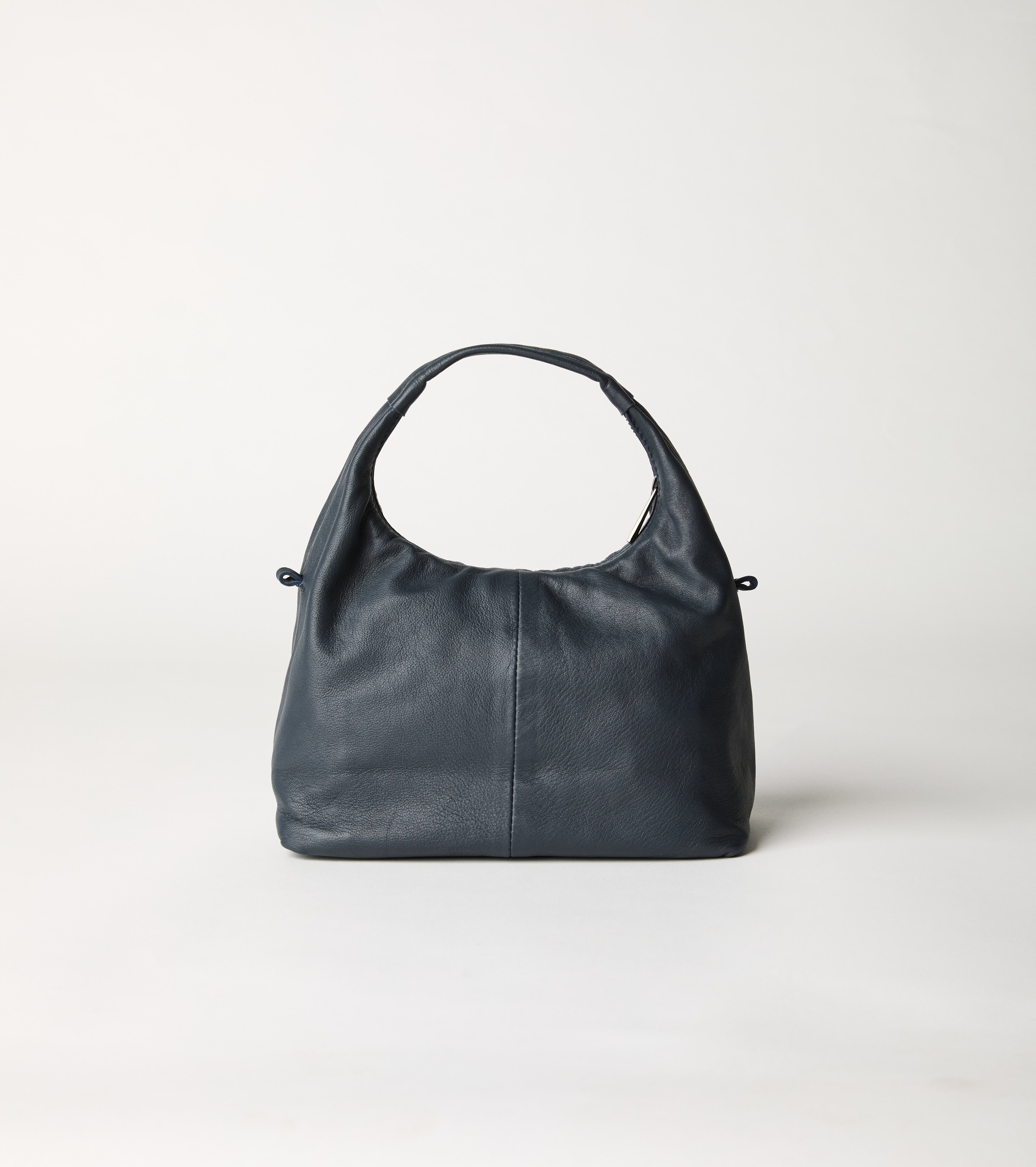 Borsa hobo con logo blu