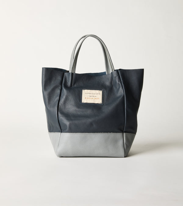 Borsa shopping con patch Alessia Santi blu