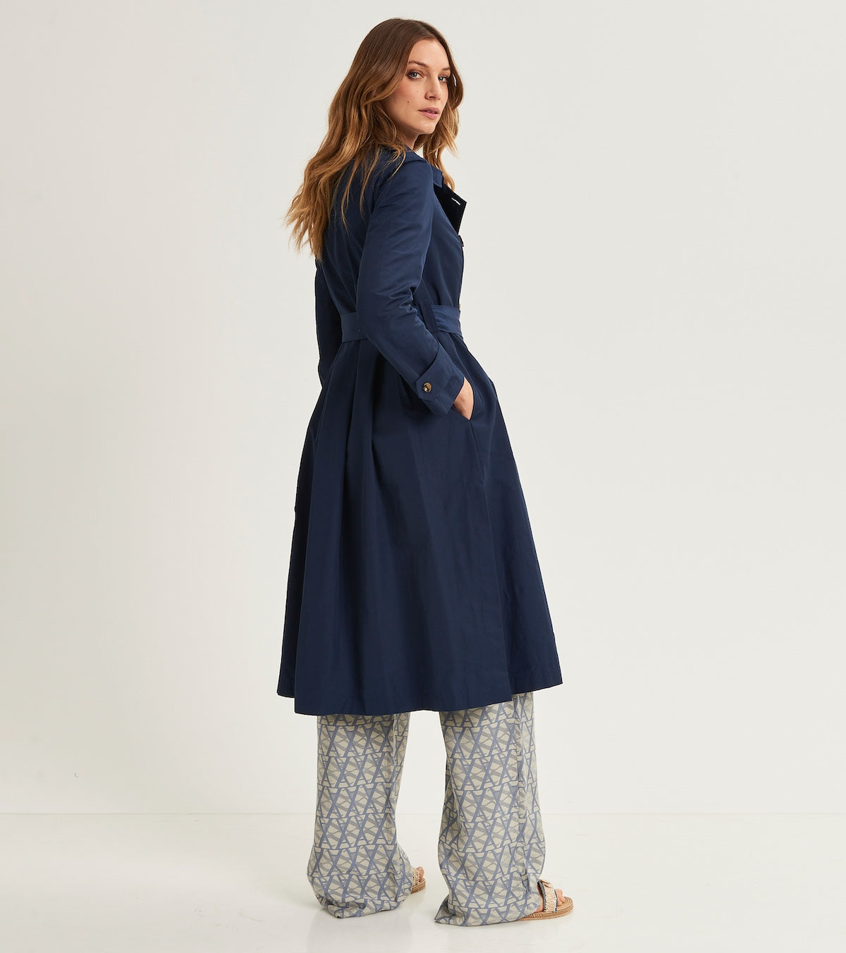 Trench da donna in cotone