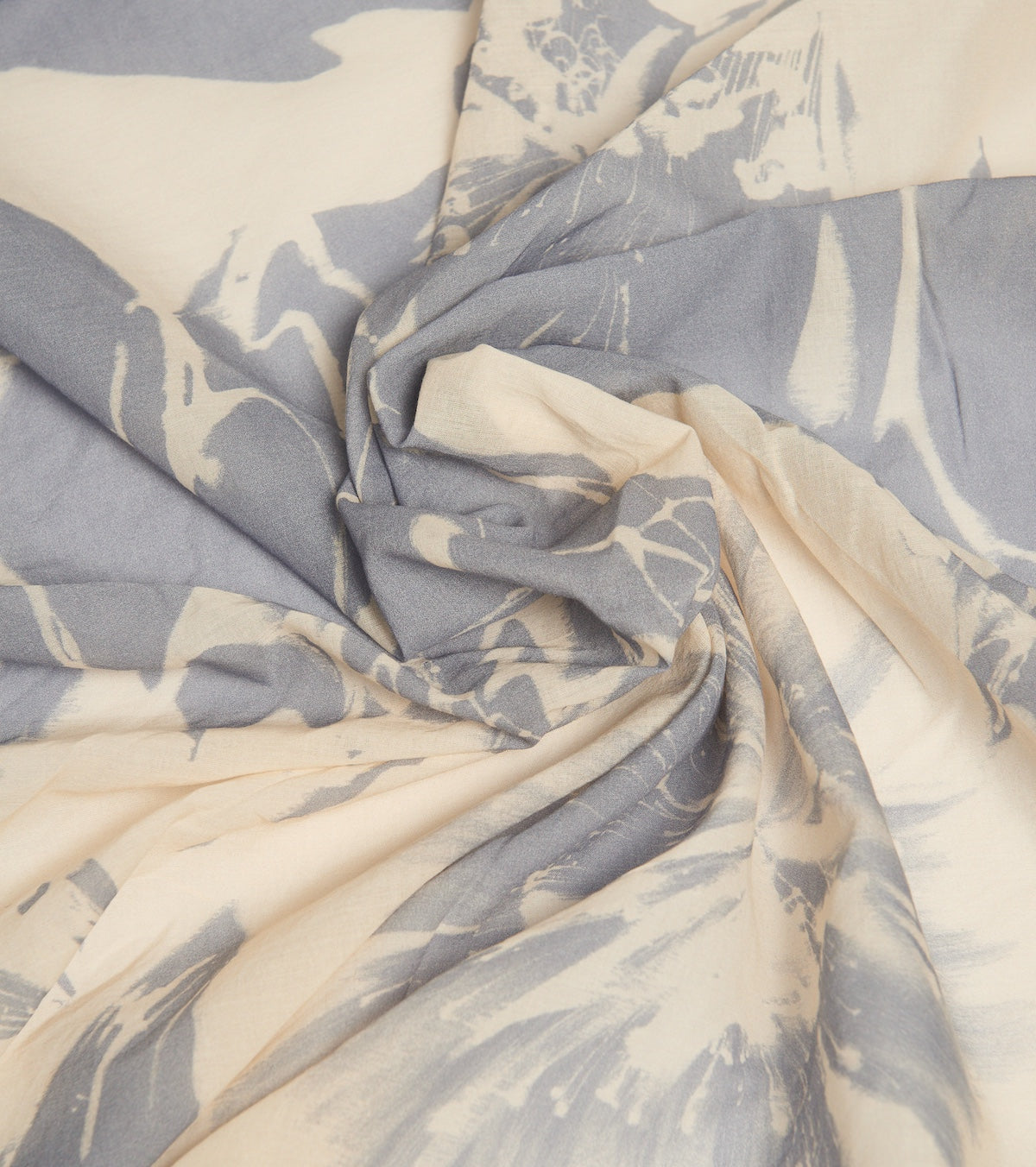 Floral foliage printed scarf