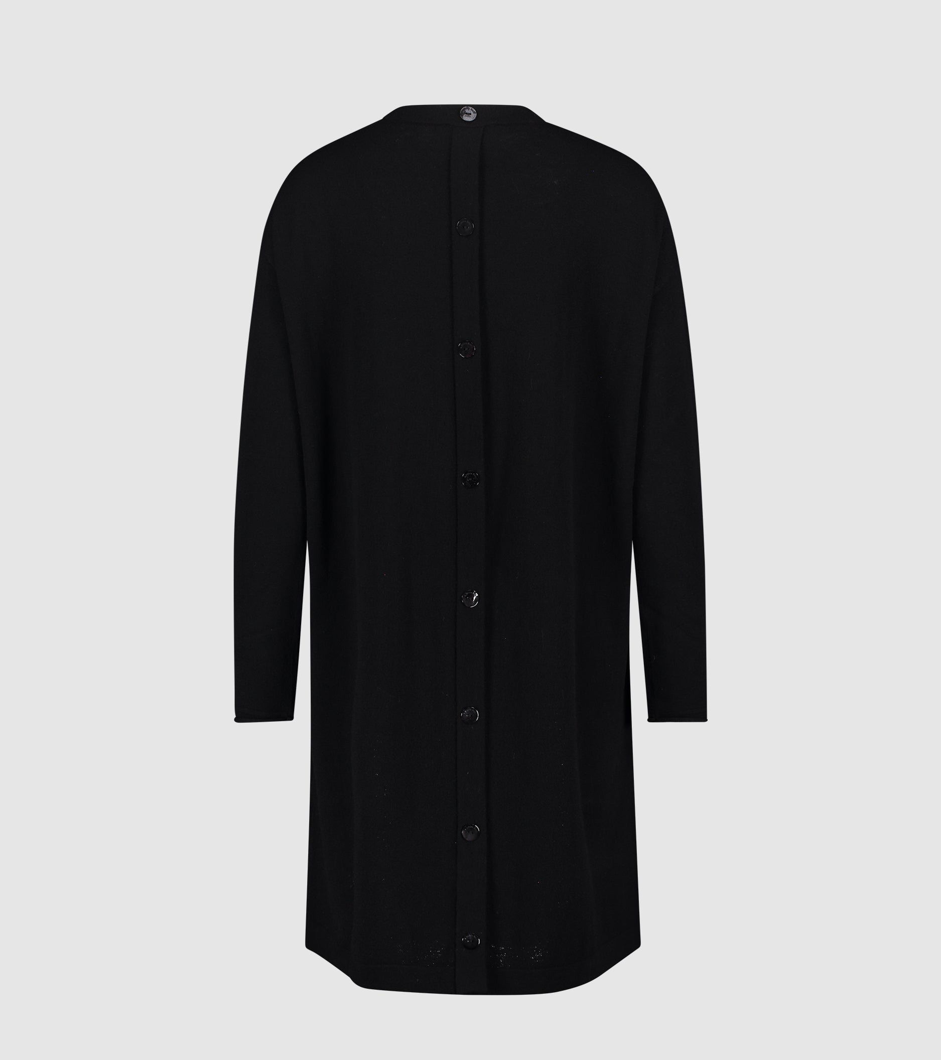 Abito in misto viscosa con bottoni sul retro