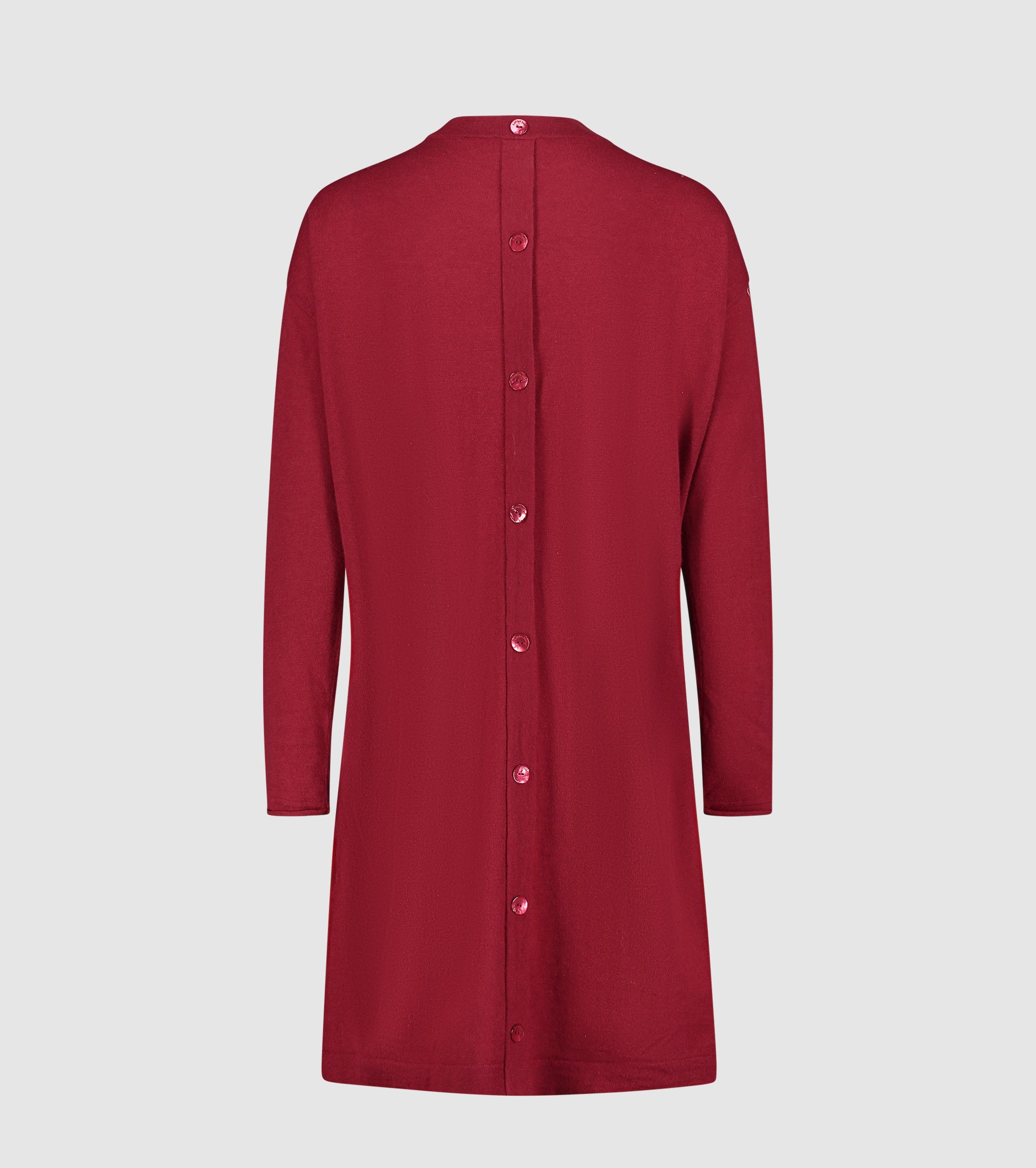 Kjole i viskoseblanding med knapper på ryggen