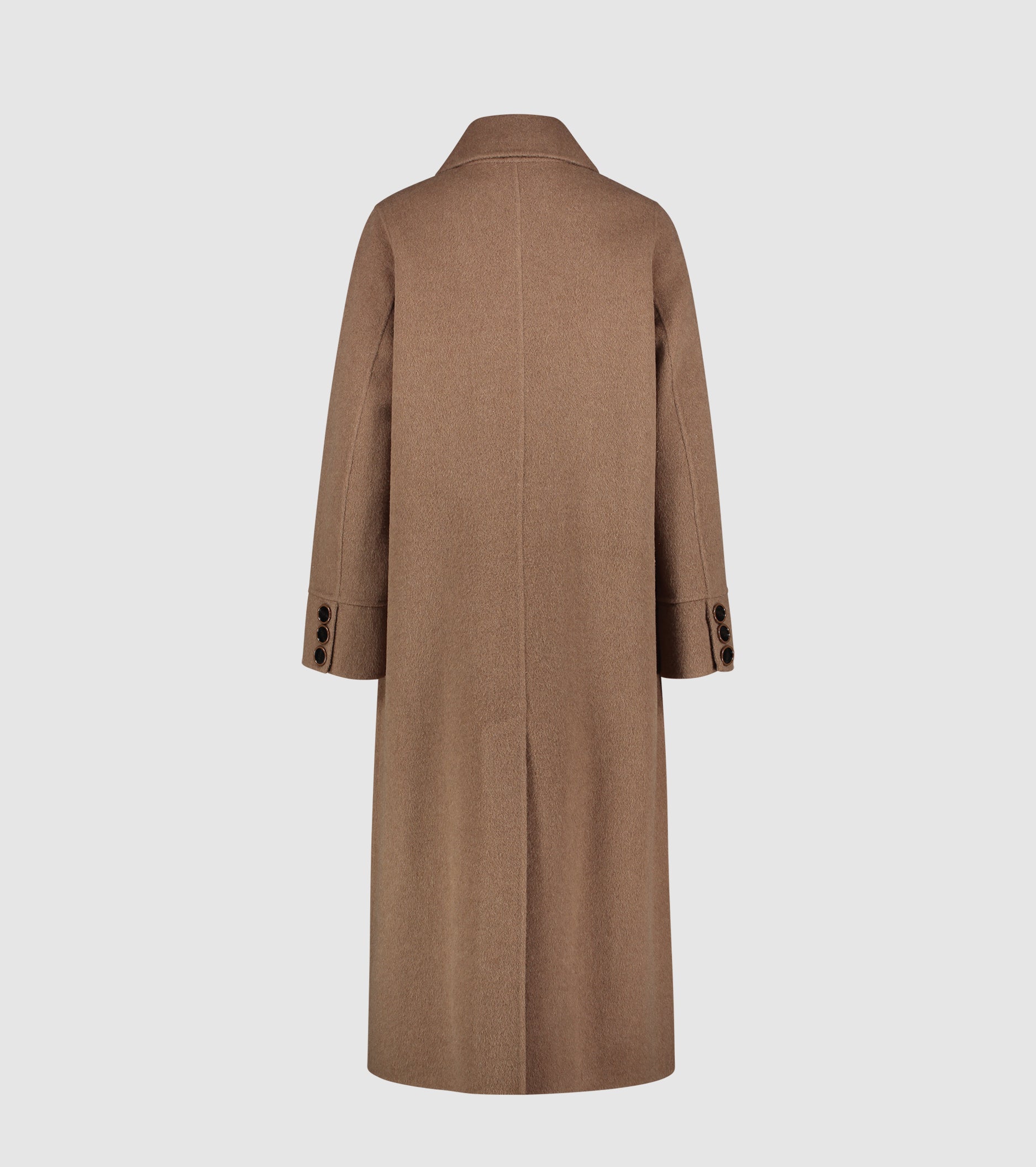 Abrigo de paño de lana y seda