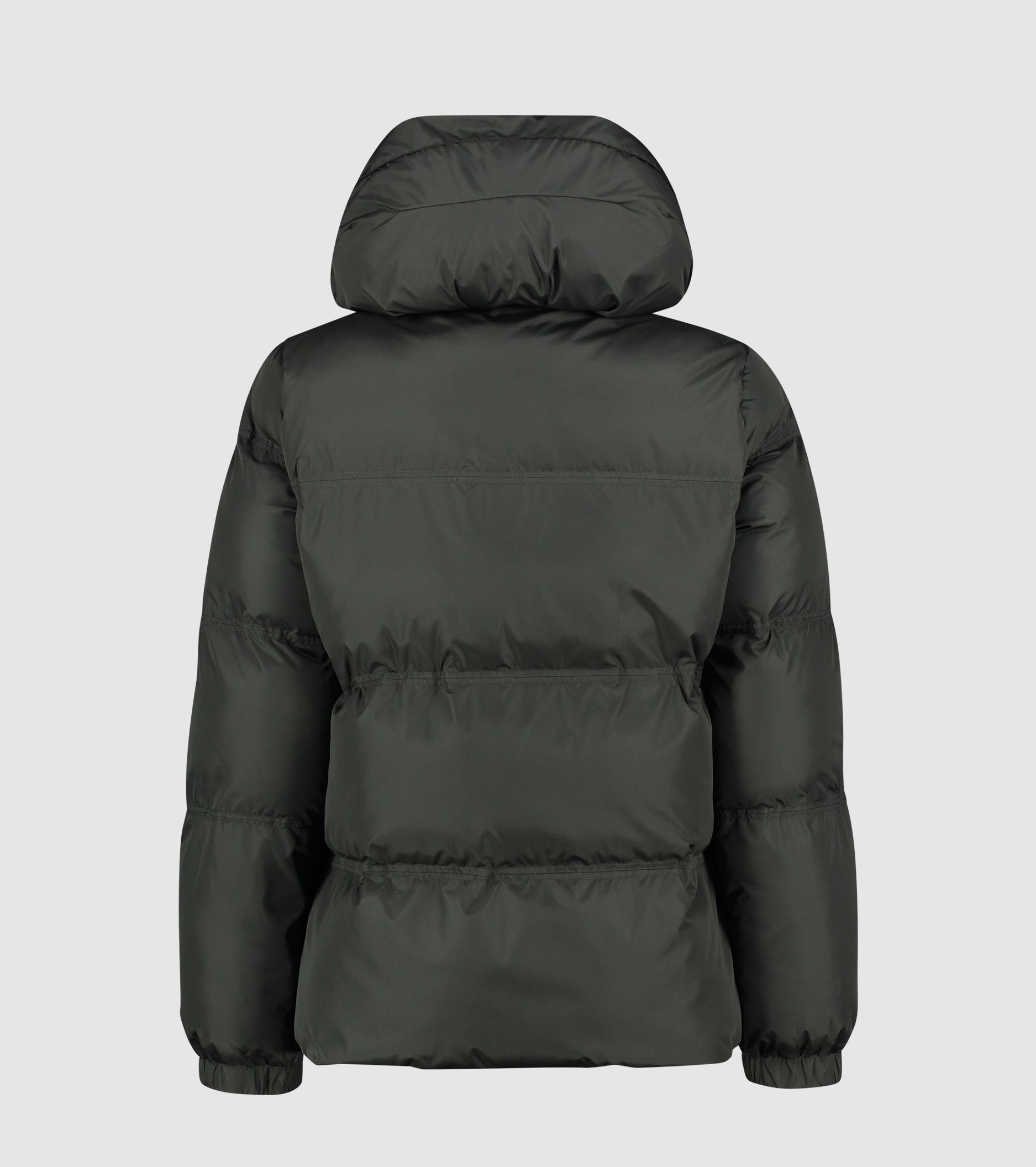 Късо яке от найлон с качулка