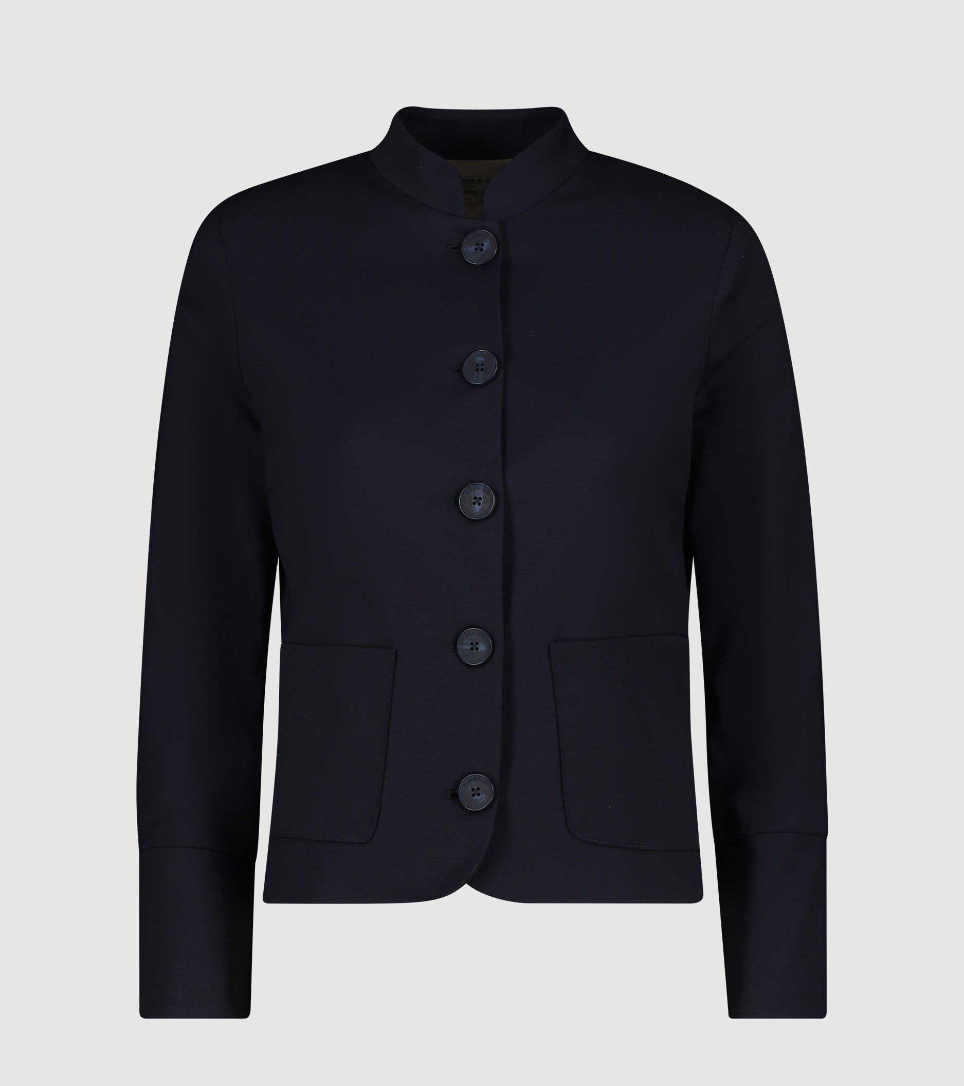 Jacket with mandarin collar