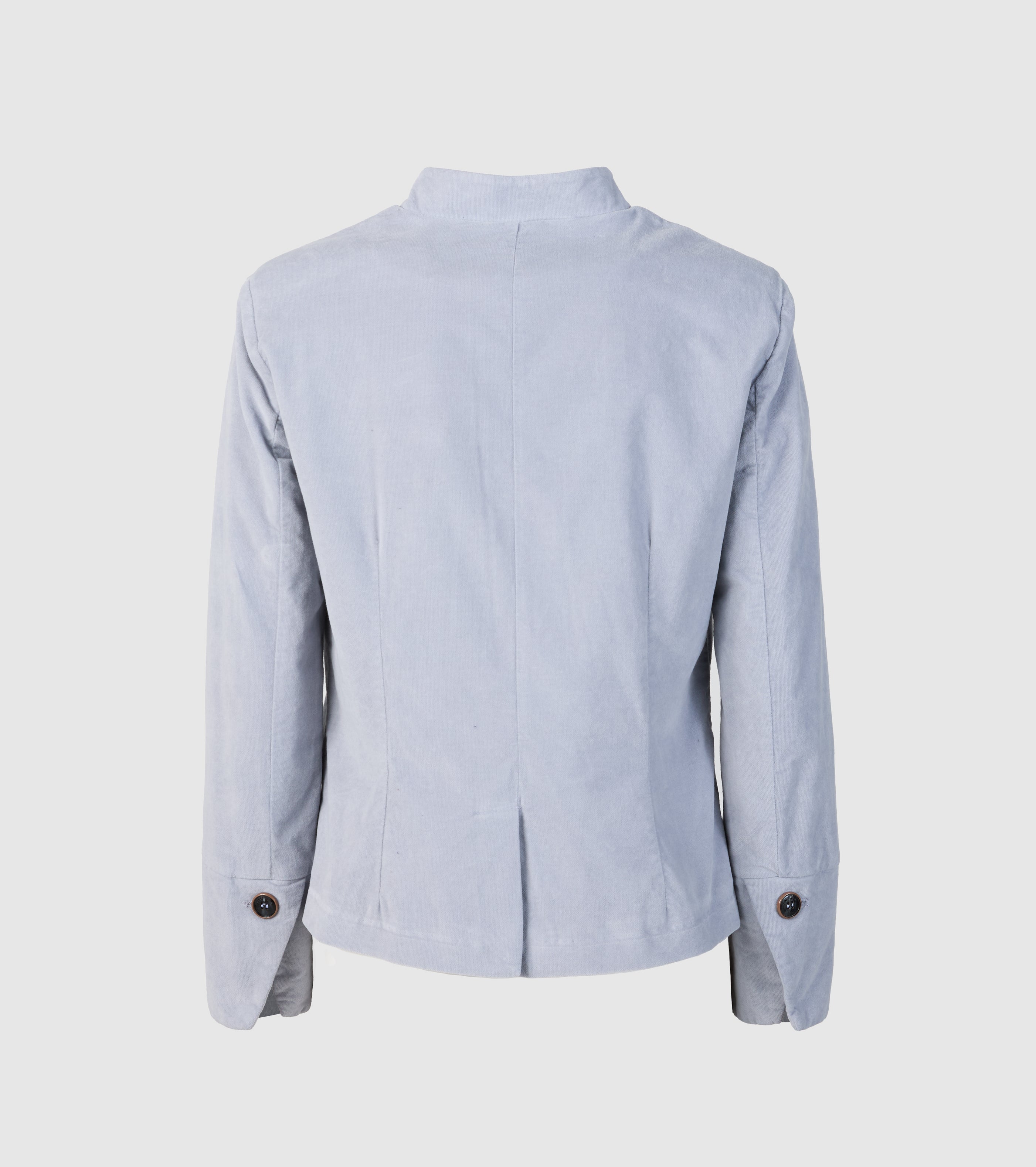 Cropped jacket in cotton velvet