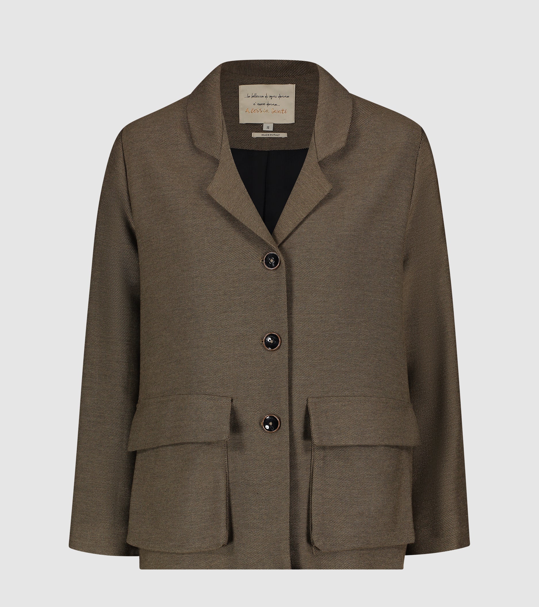 Single-breasted jacket with pockets