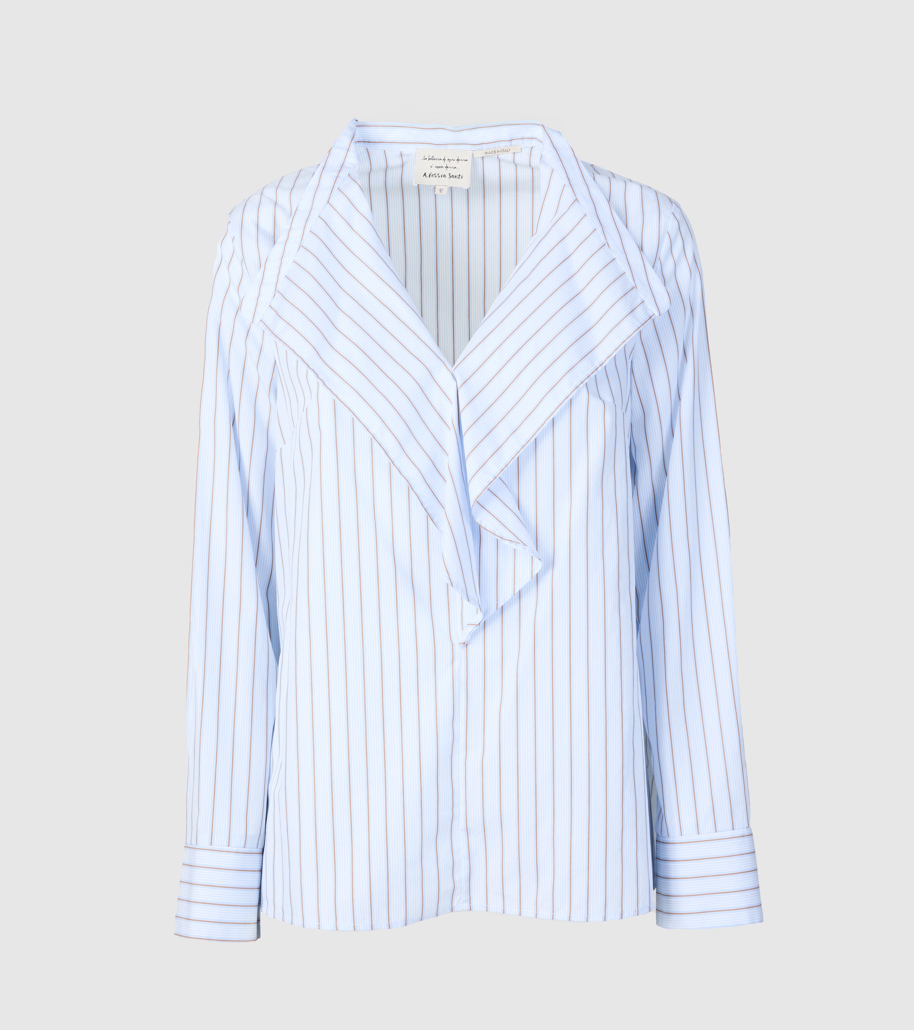 Camicia Righe con Rouches