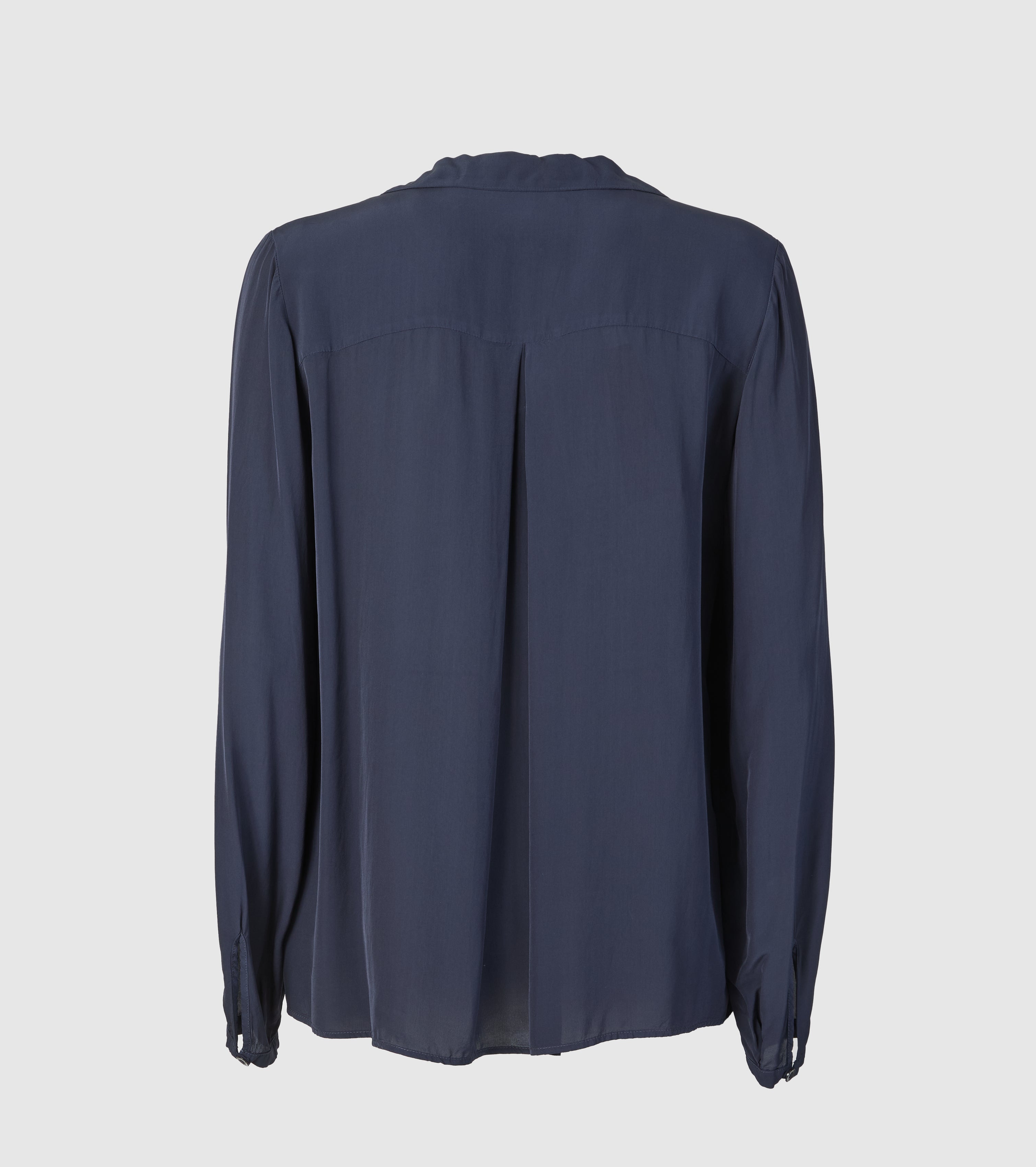Camicia in crêpe con revers