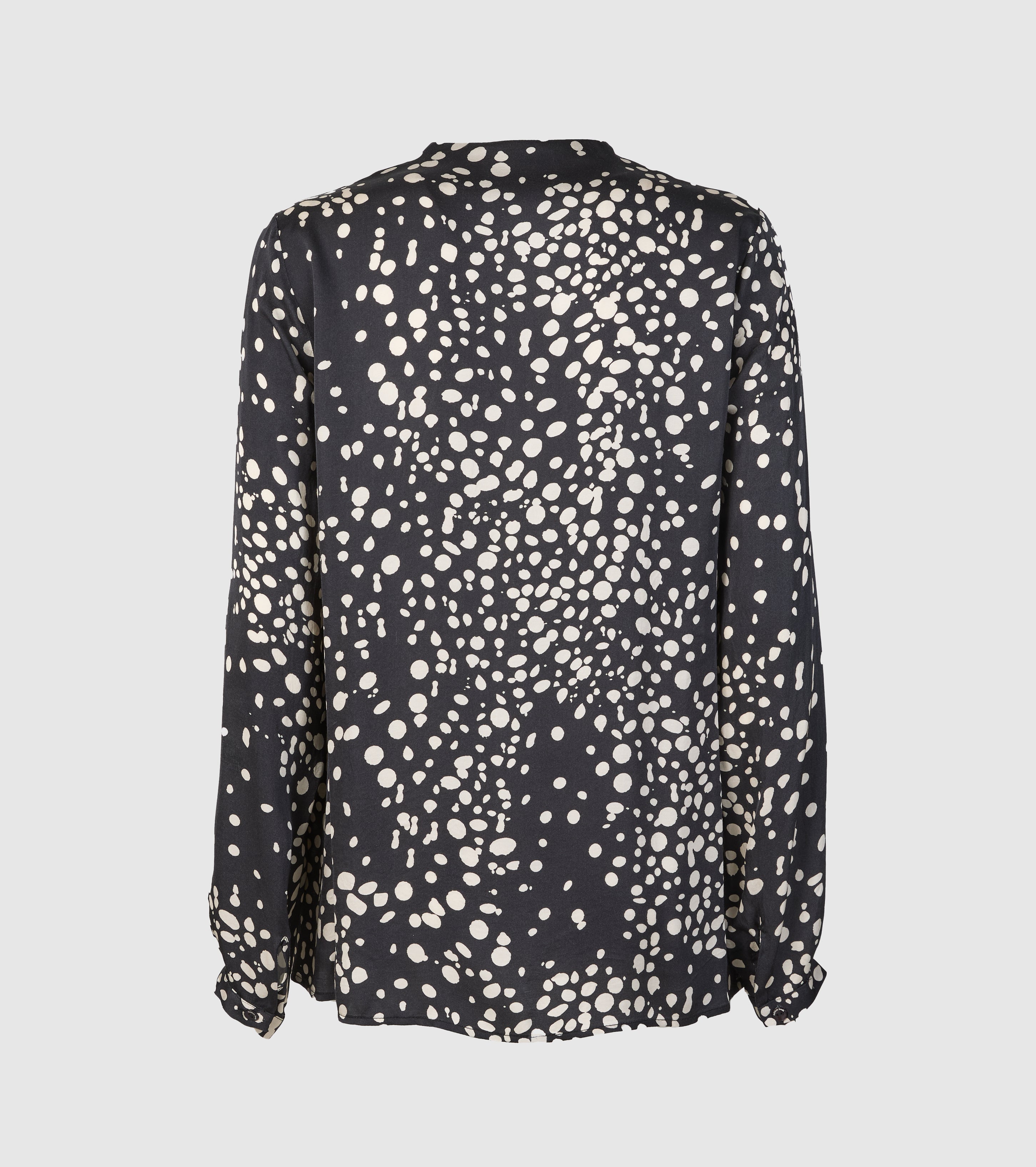 Blusa stampata con scollo a V