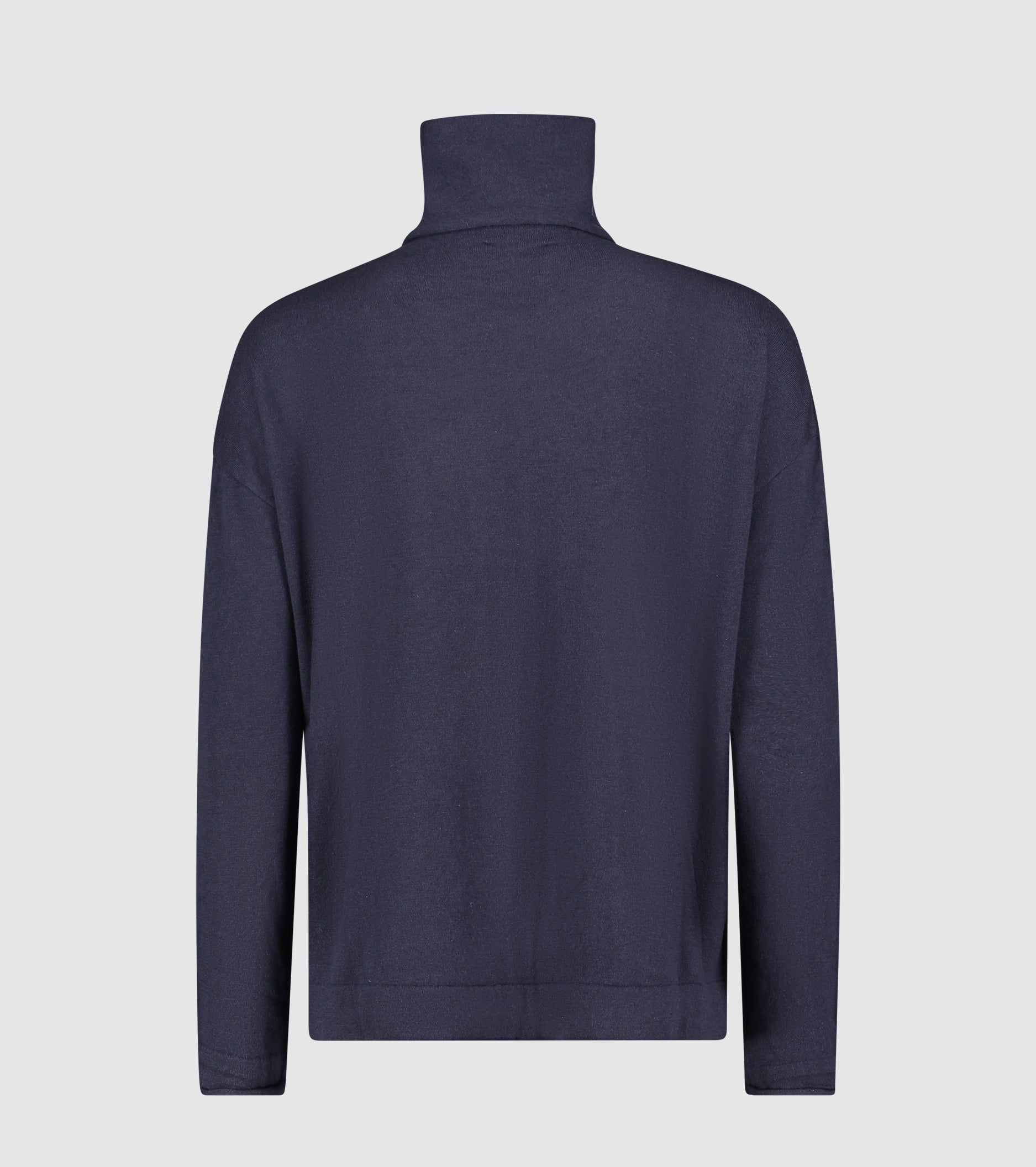 Suéter de cuello alto de lana con bolsillo