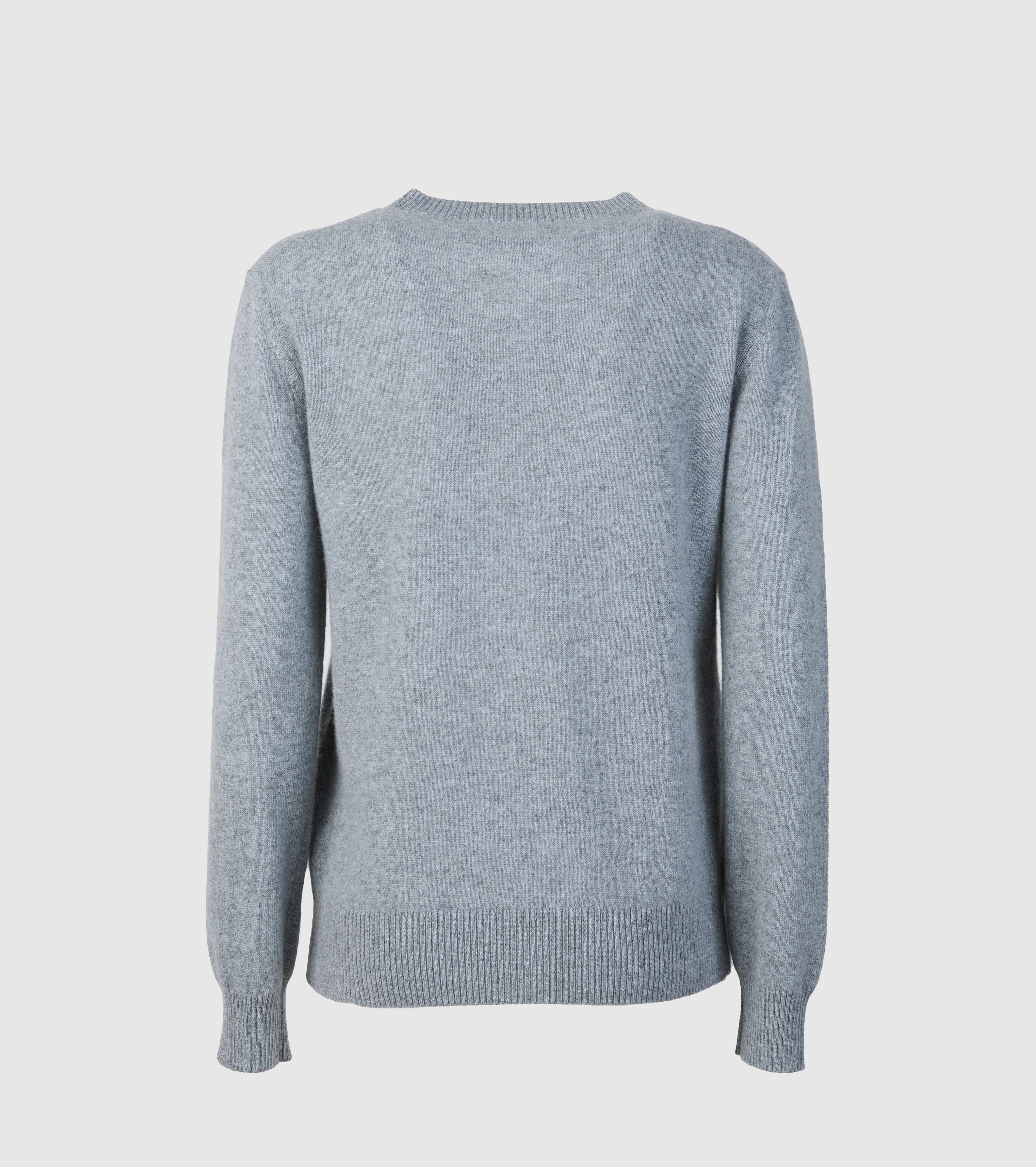 Cardigan girocollo in cashmere
