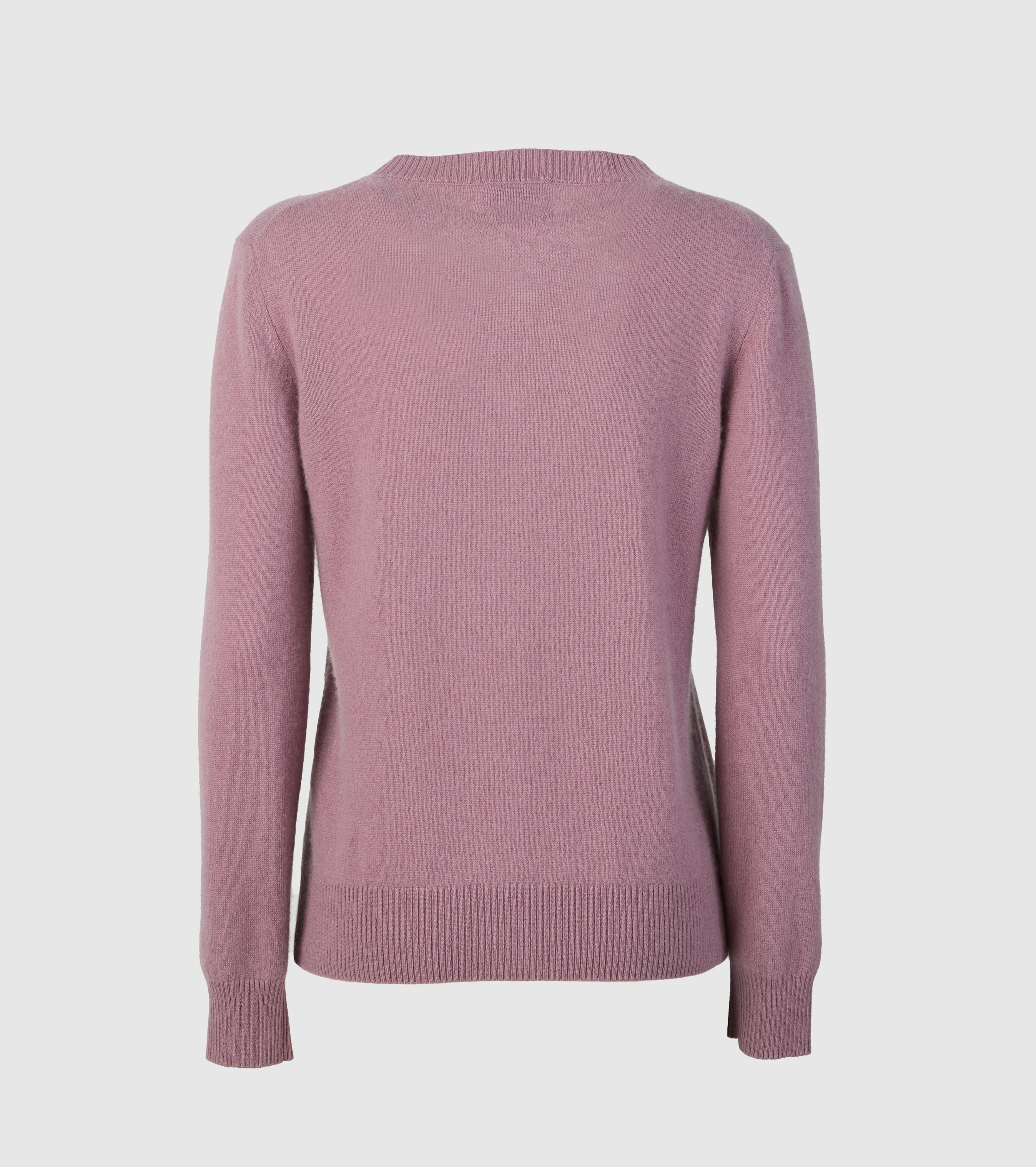 Cardigan girocollo in cashmere