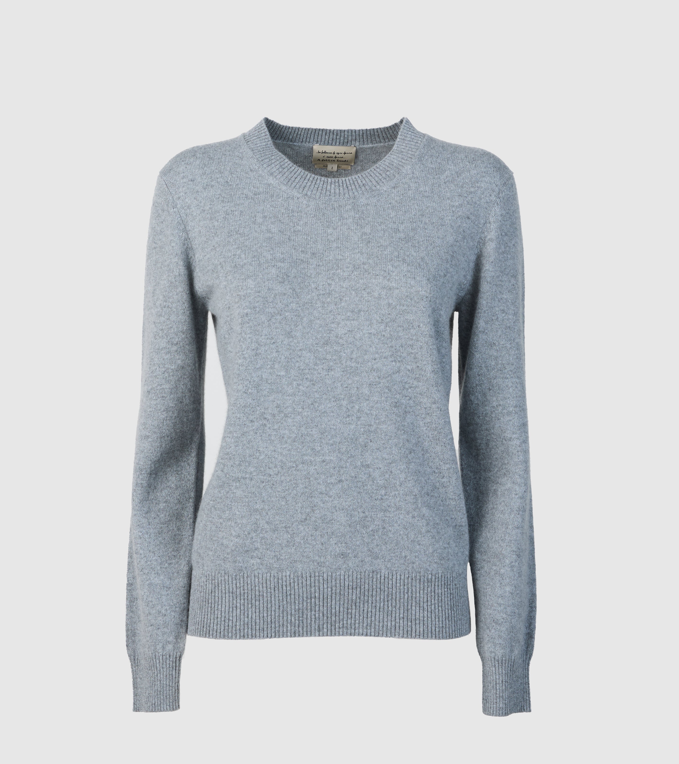 Cashmere crew neck sweater