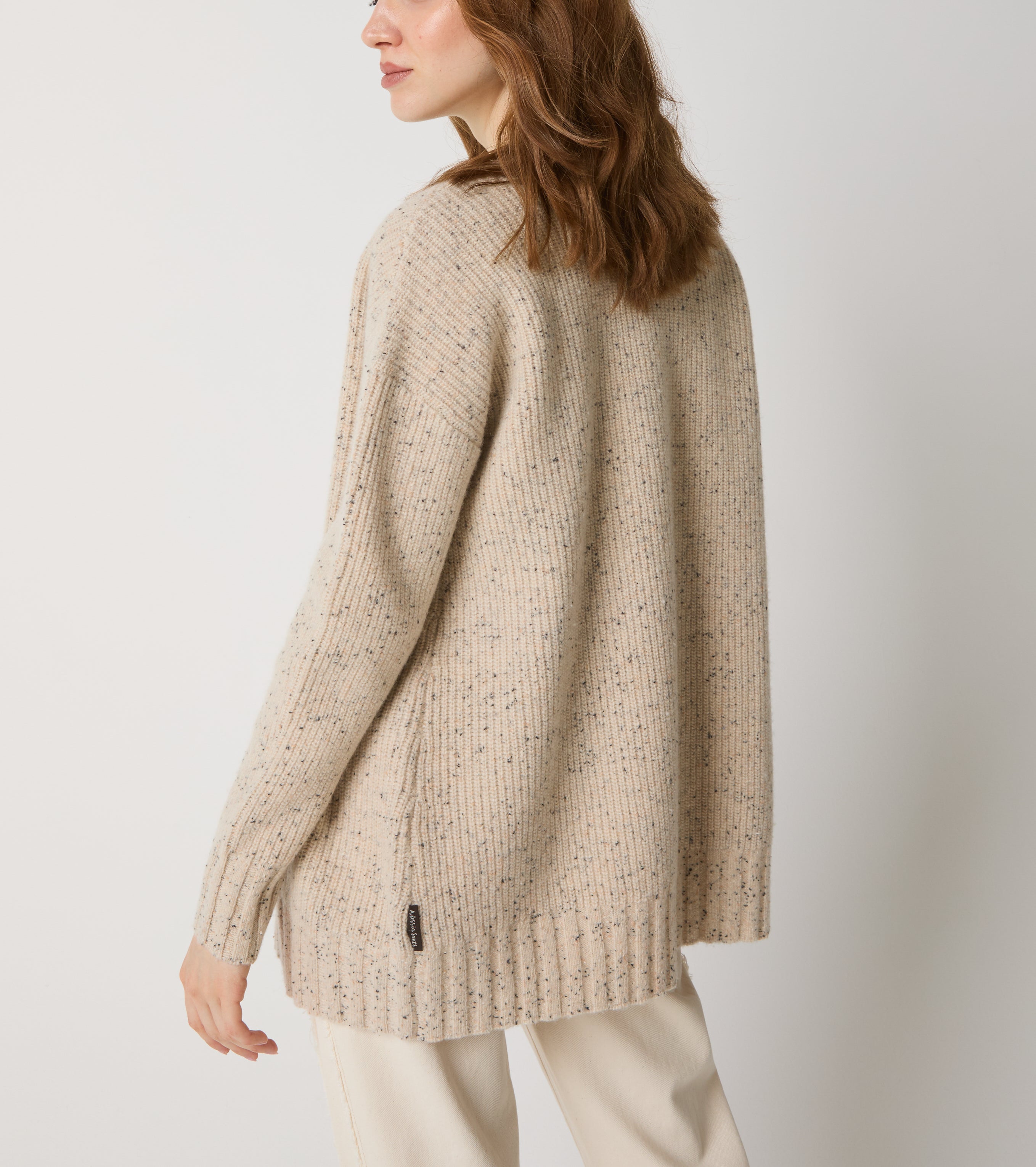 Cárdigan de lana con cuello en V